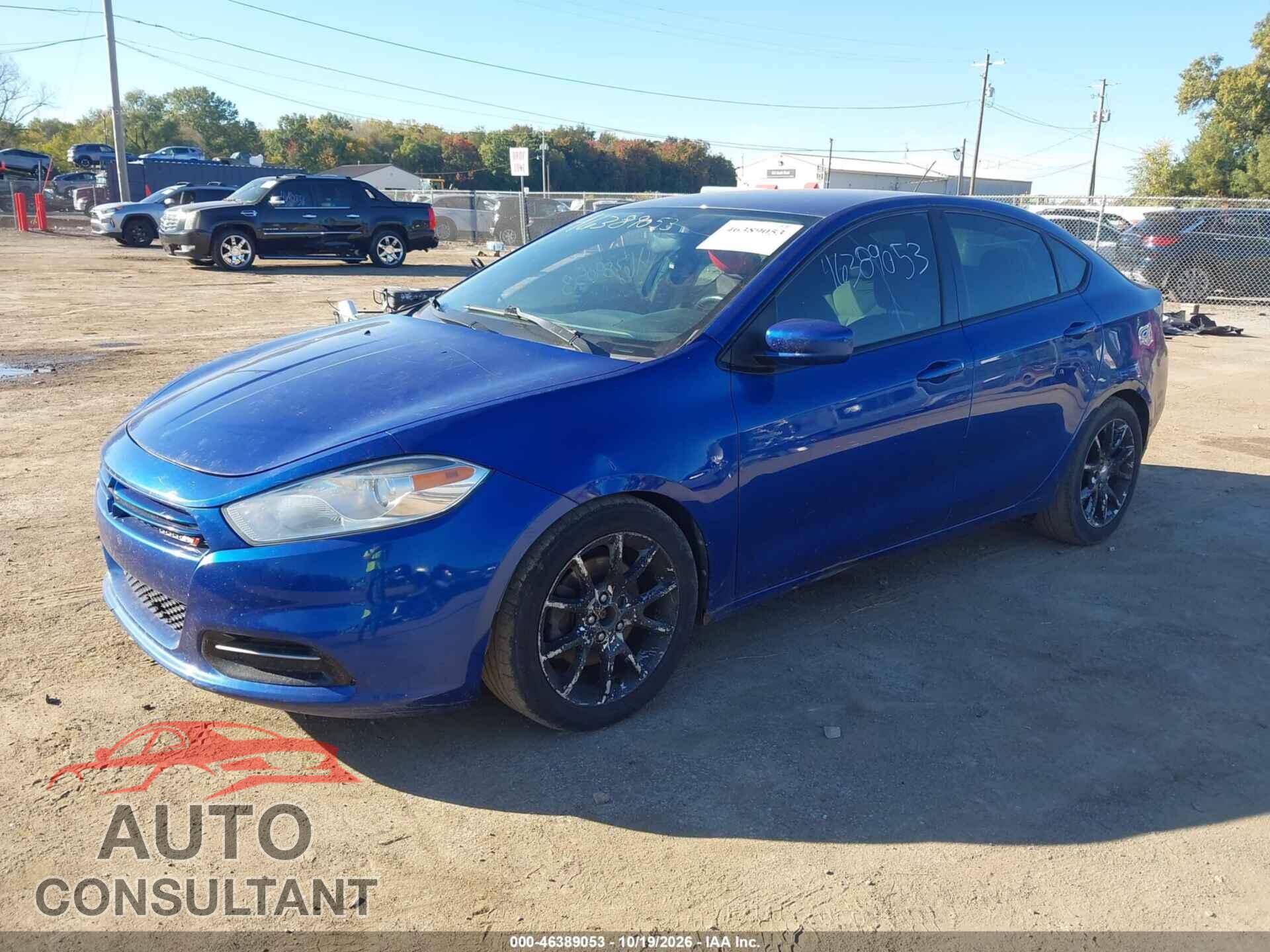 DODGE DART 2013 - 1C3CDFBA2DD100632