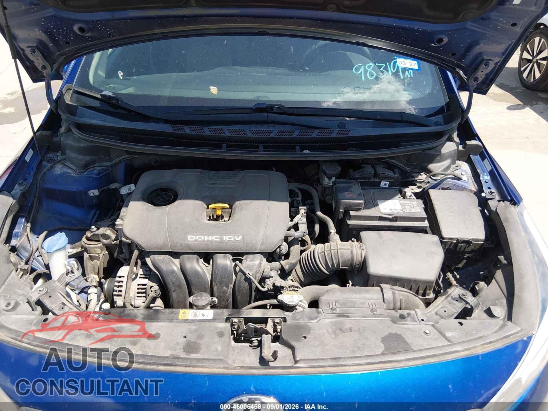 KIA FORTE 2017 - 3KPFL4A78HE076525