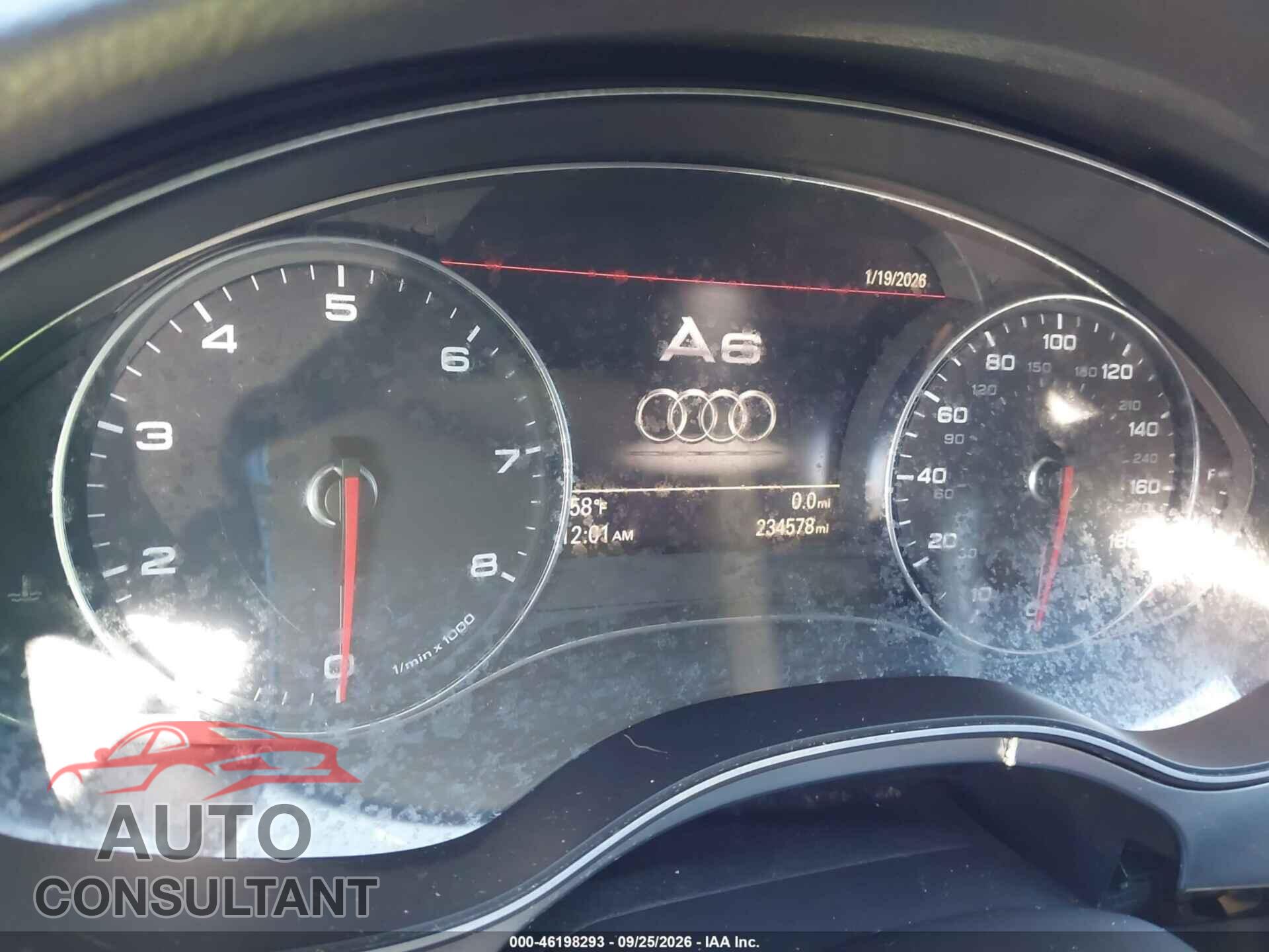 AUDI A6 2012 - WAUGGAFC8CN061960