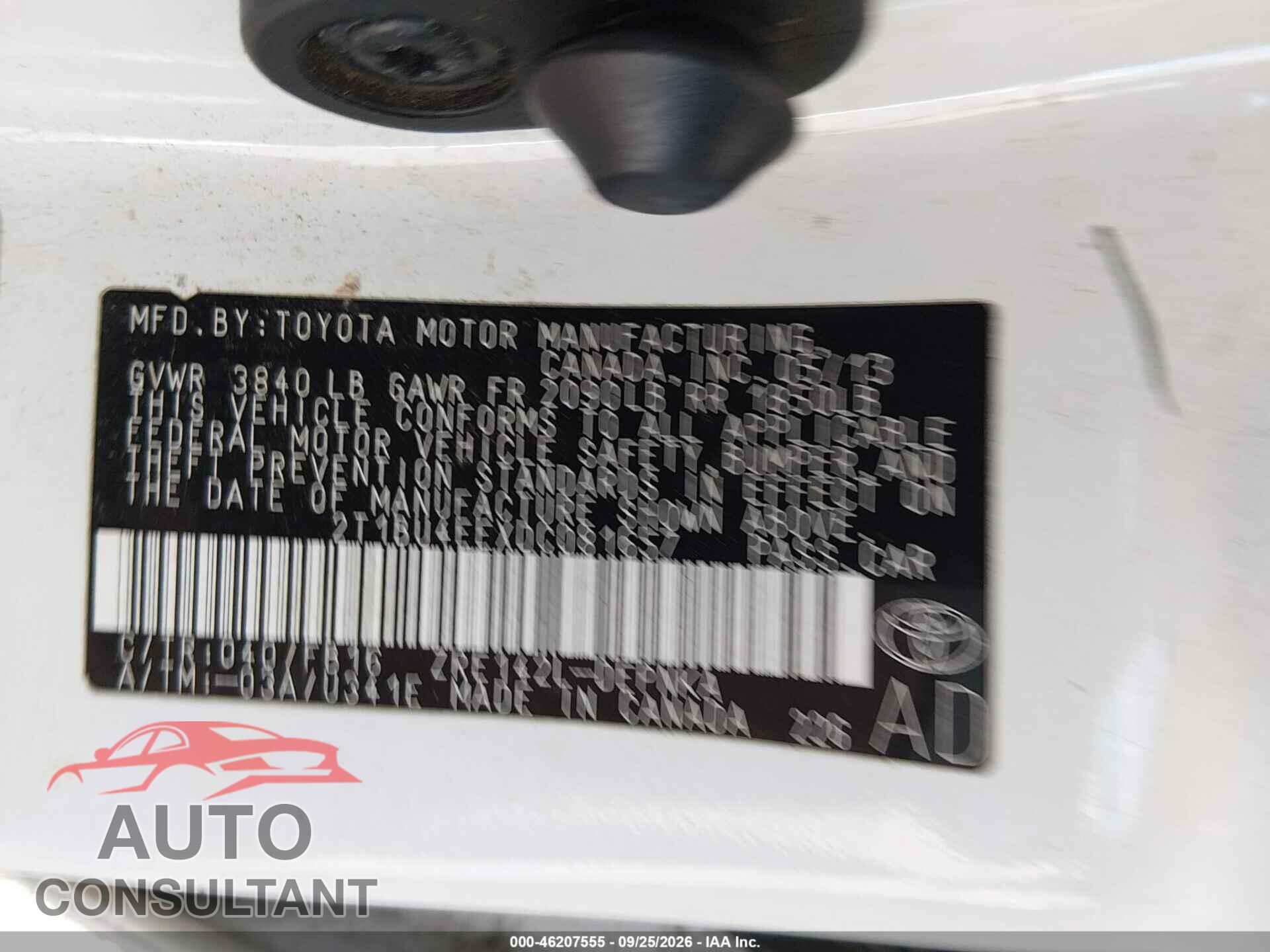 TOYOTA COROLLA 2013 - 2T1BU4EEXDC081657