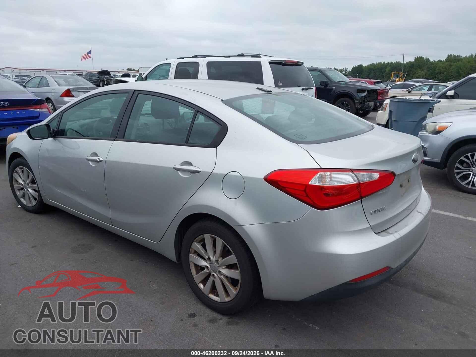 KIA FORTE 2014 - KNAFX4A60E5081220