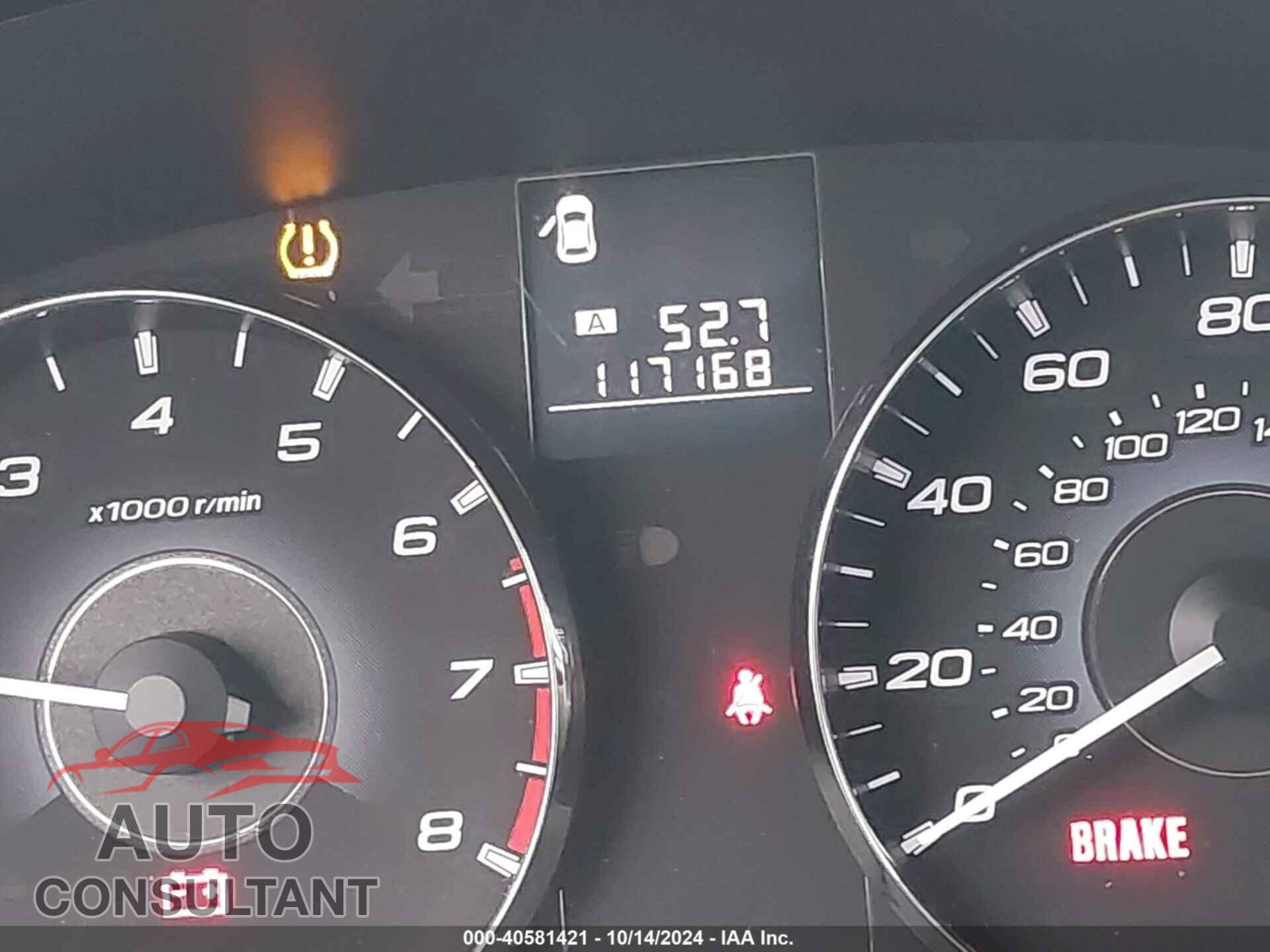 SUBARU OUTBACK 2012 - 4S4BRBCC7C1220567
