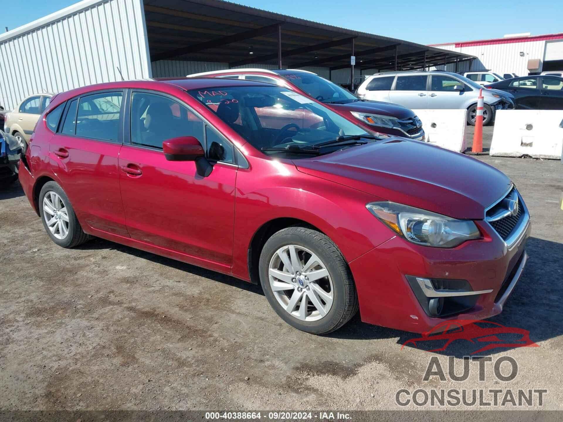 SUBARU IMPREZA 2015 - JF1GPAC67F8305625