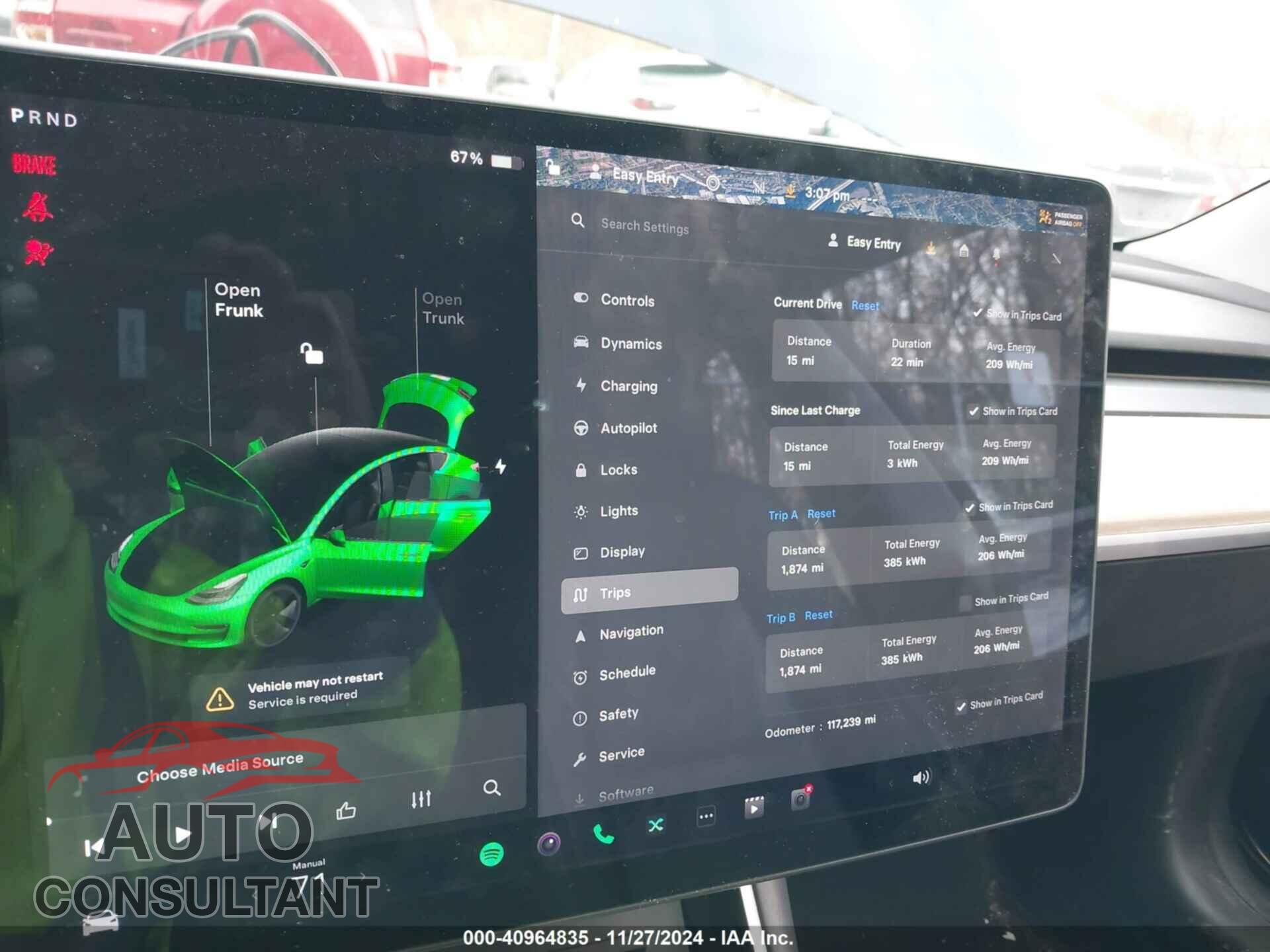 TESLA MODEL 3 2018 - 5YJ3E1EA1JF102500