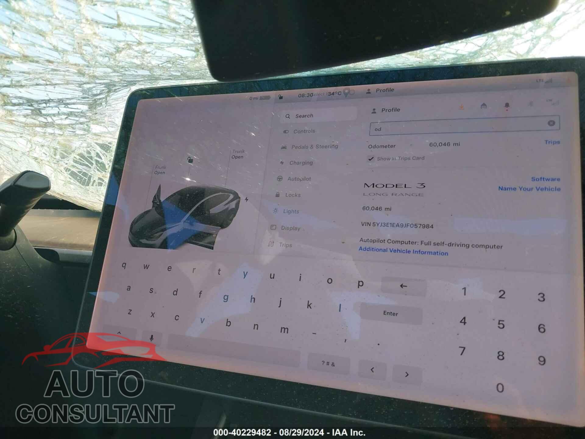 TESLA MODEL 3 2018 - 5YJ3E1EA9JF057984