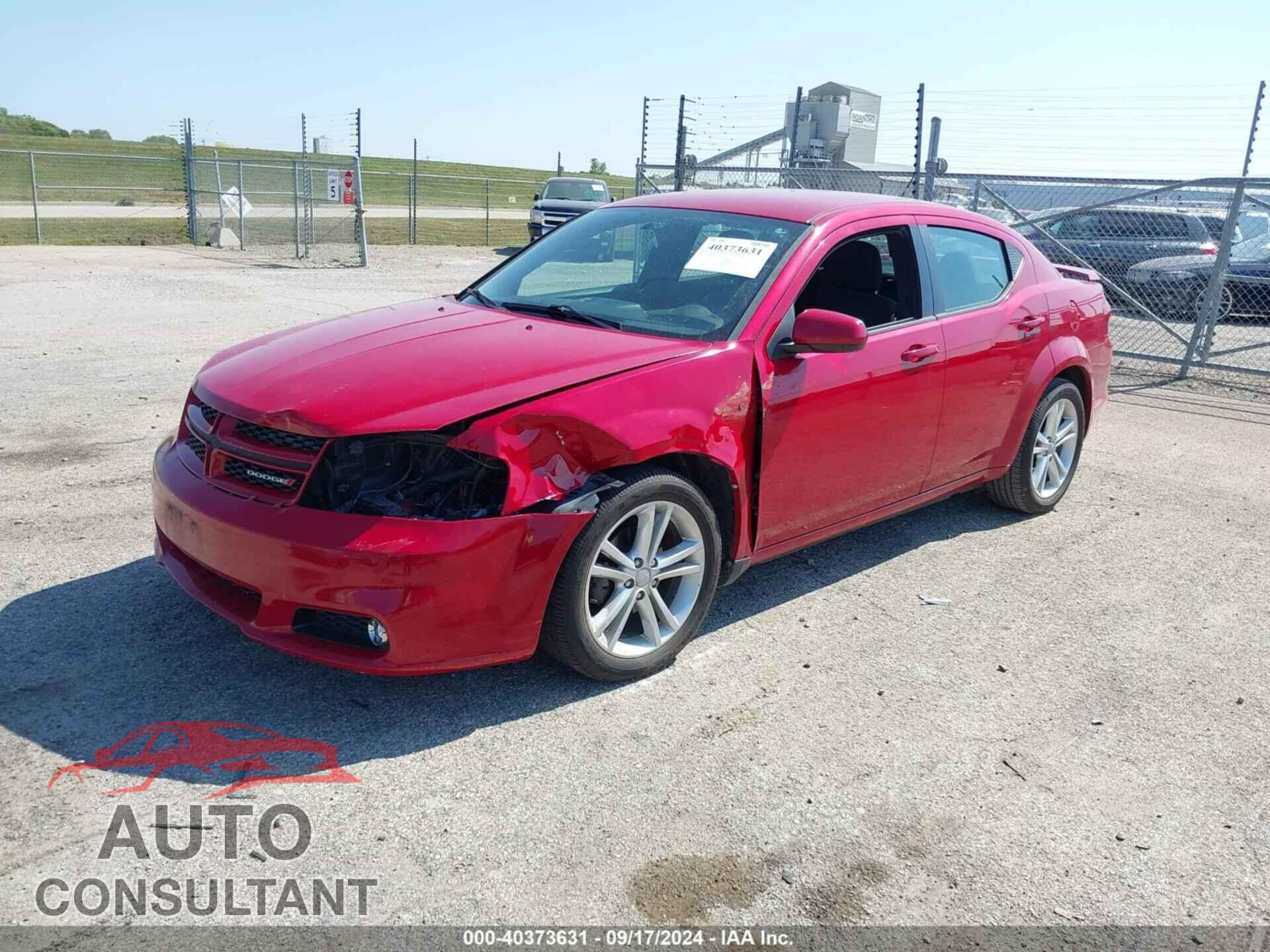 DODGE AVENGER 2013 - 1C3CDZCB9DN611130