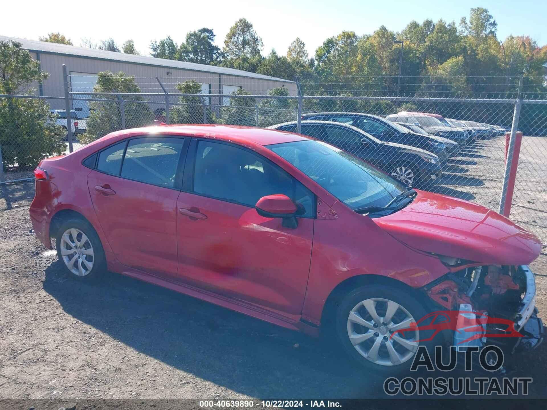 TOYOTA COROLLA 2020 - JTDEPRAEXLJ116014