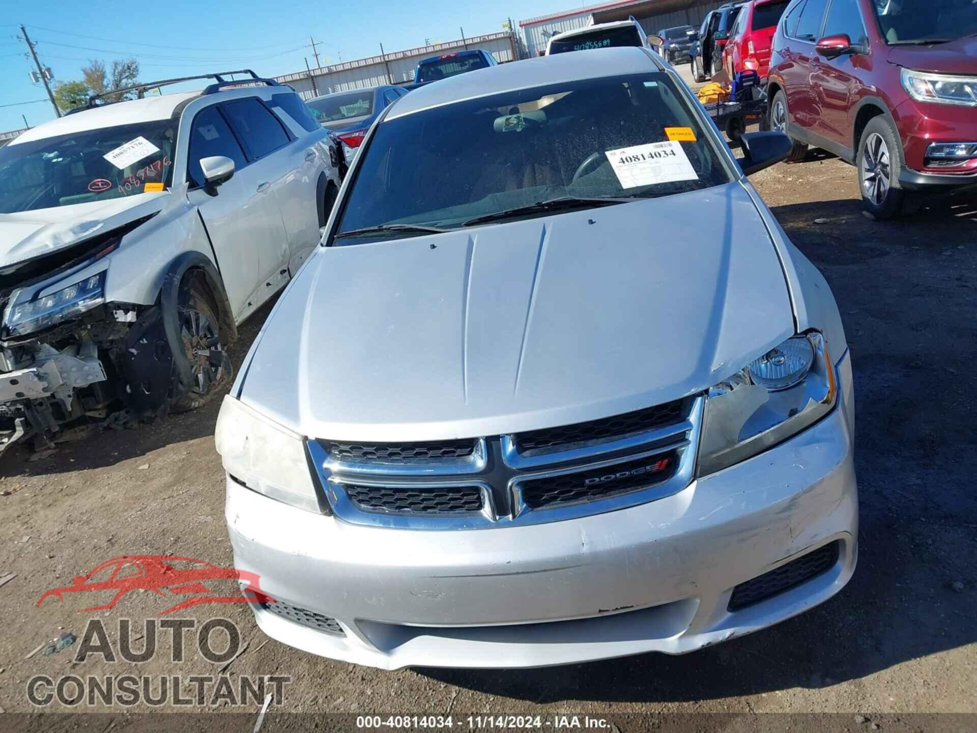 DODGE AVENGER 2012 - 1C3CDZAB5CN274702
