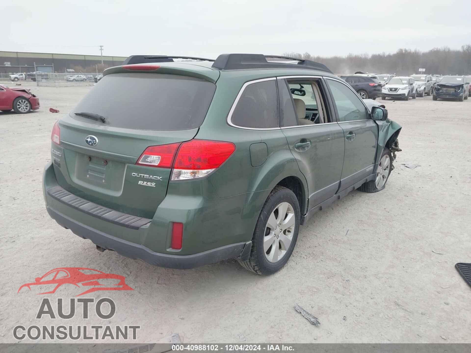 SUBARU OUTBACK 2011 - 4S4BRBCC2B3348346