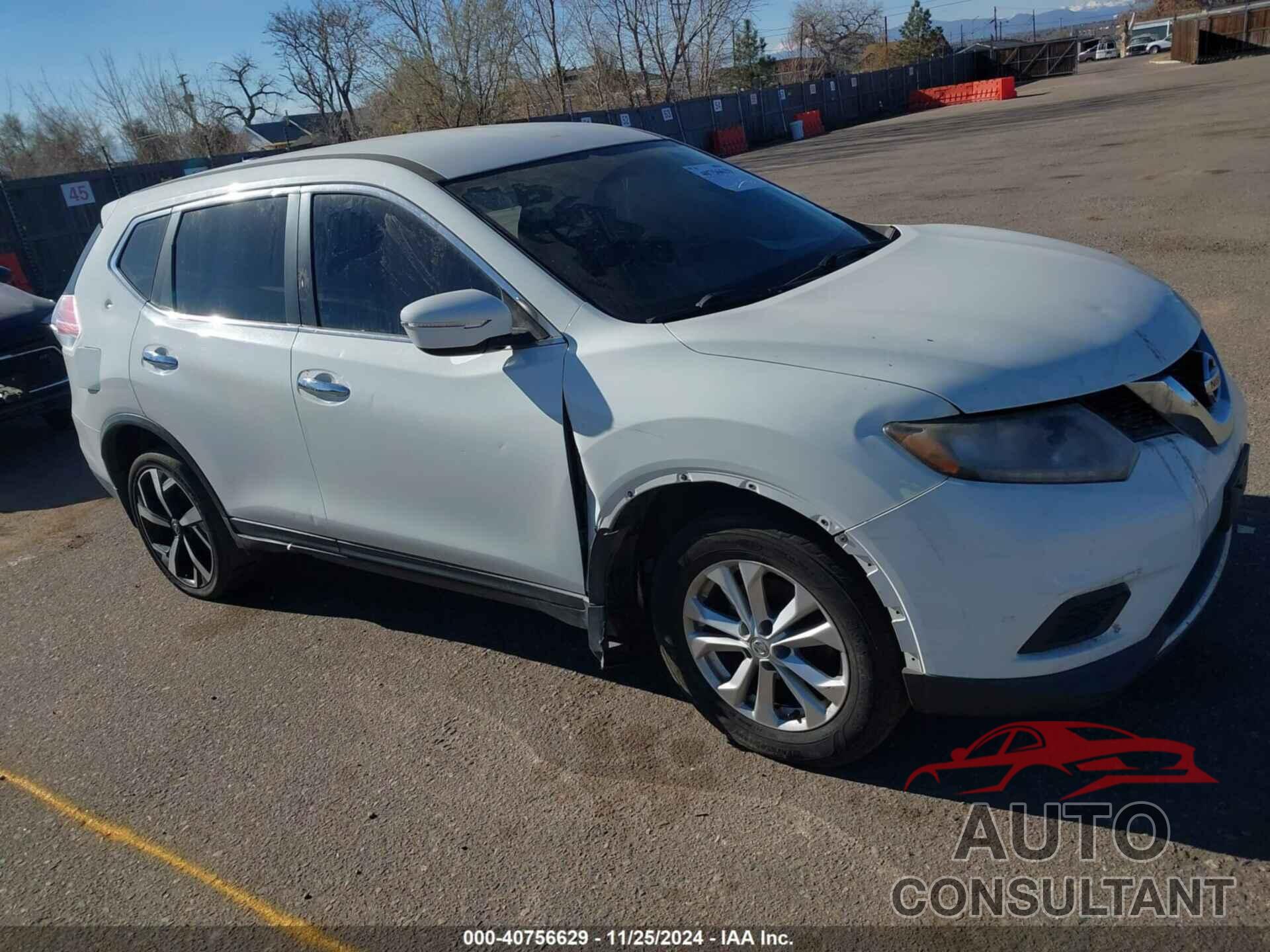 NISSAN ROGUE 2015 - KNMAT2MV0FP580914