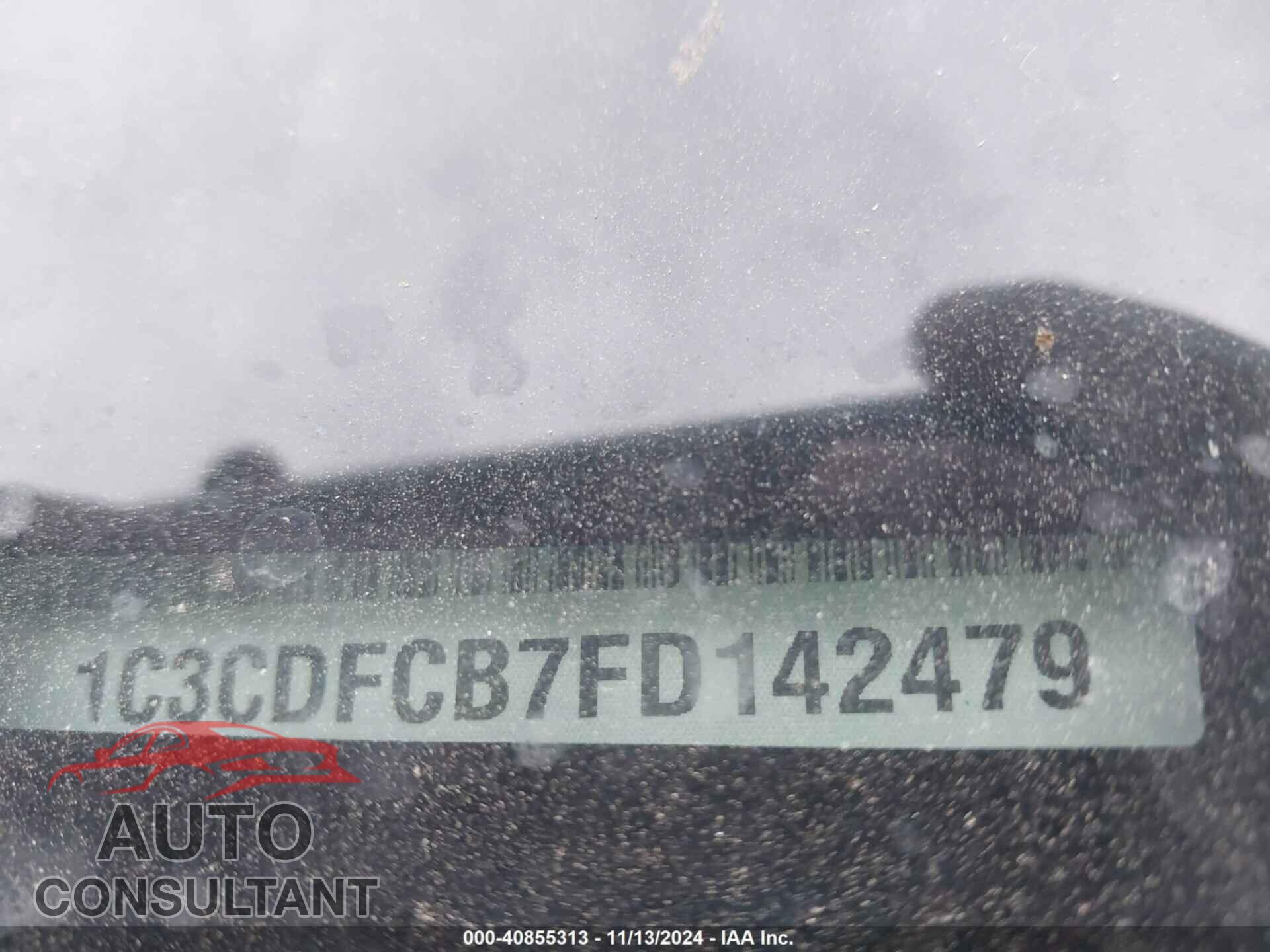 DODGE DART 2015 - 1C3CDFCB7FD142479