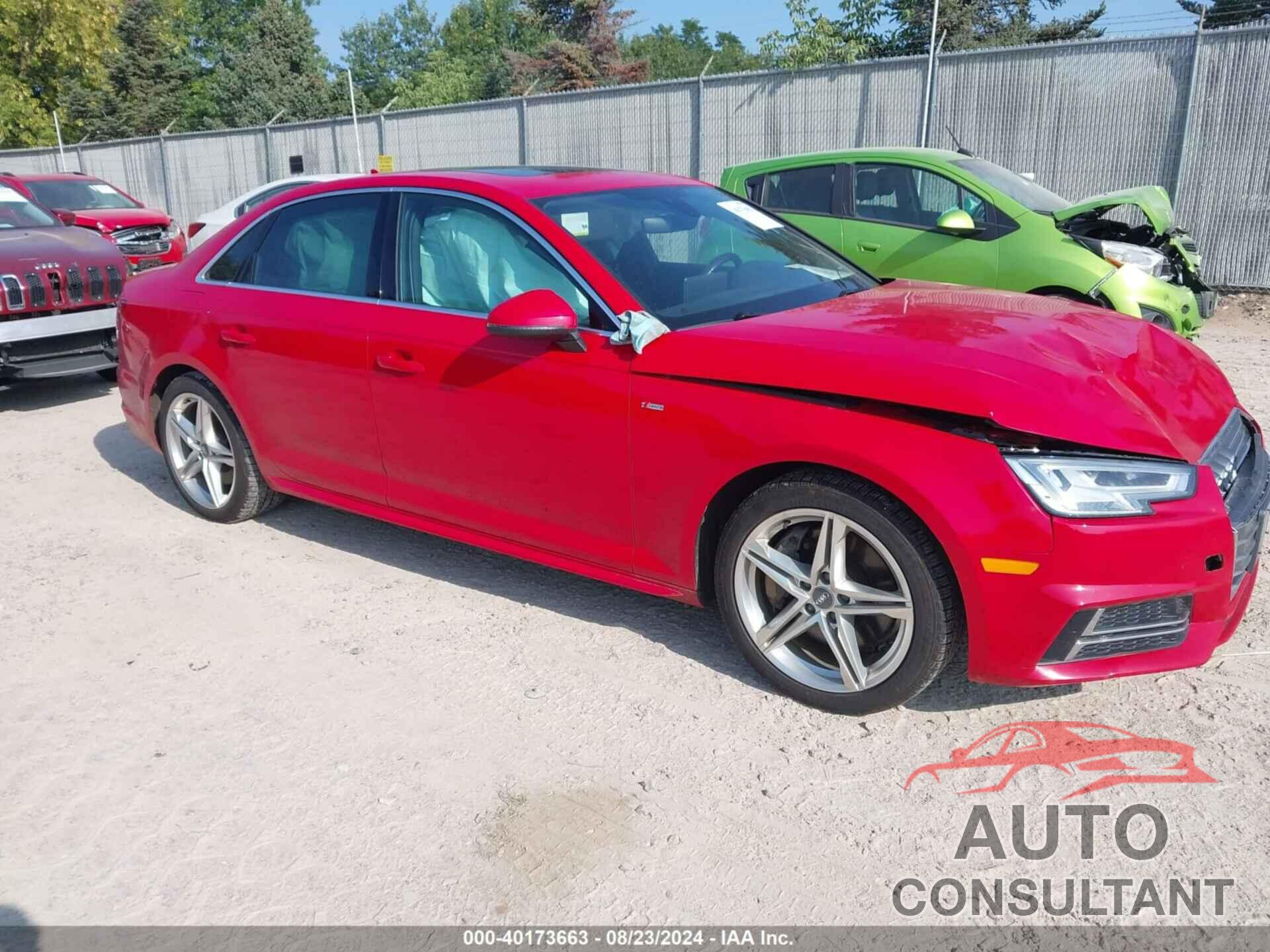 AUDI A4 2017 - WAUPNAF44HA164807