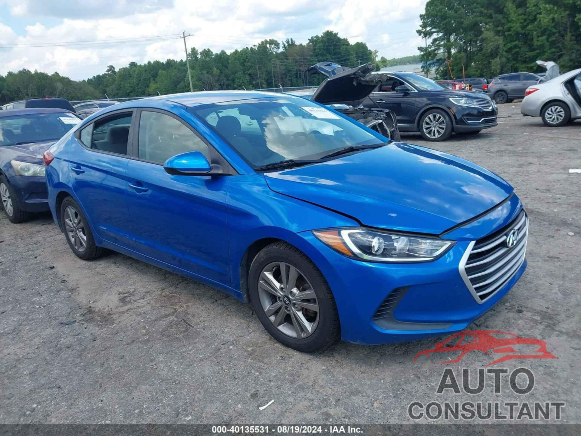 HYUNDAI ELANTRA 2017 - KMHD84LF4HU143034