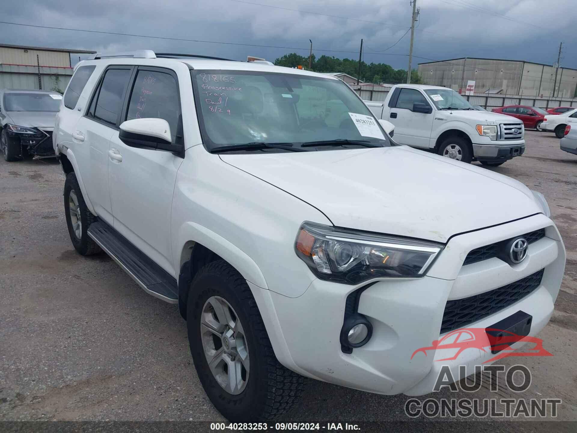 TOYOTA 4RUNNER 2017 - JTEZU5JR2H5158257