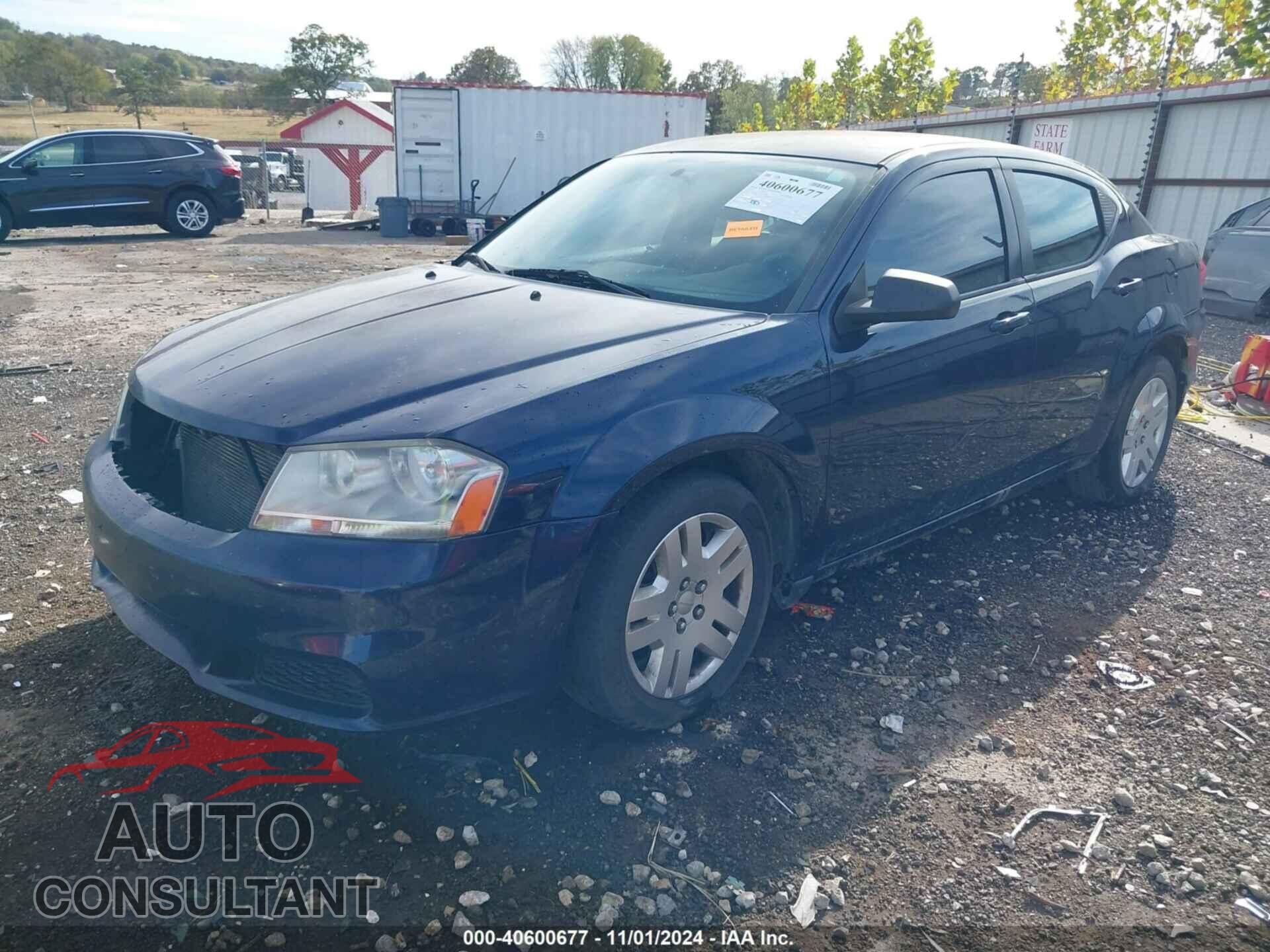 DODGE AVENGER 2013 - 1C3CDZAG4DN756798