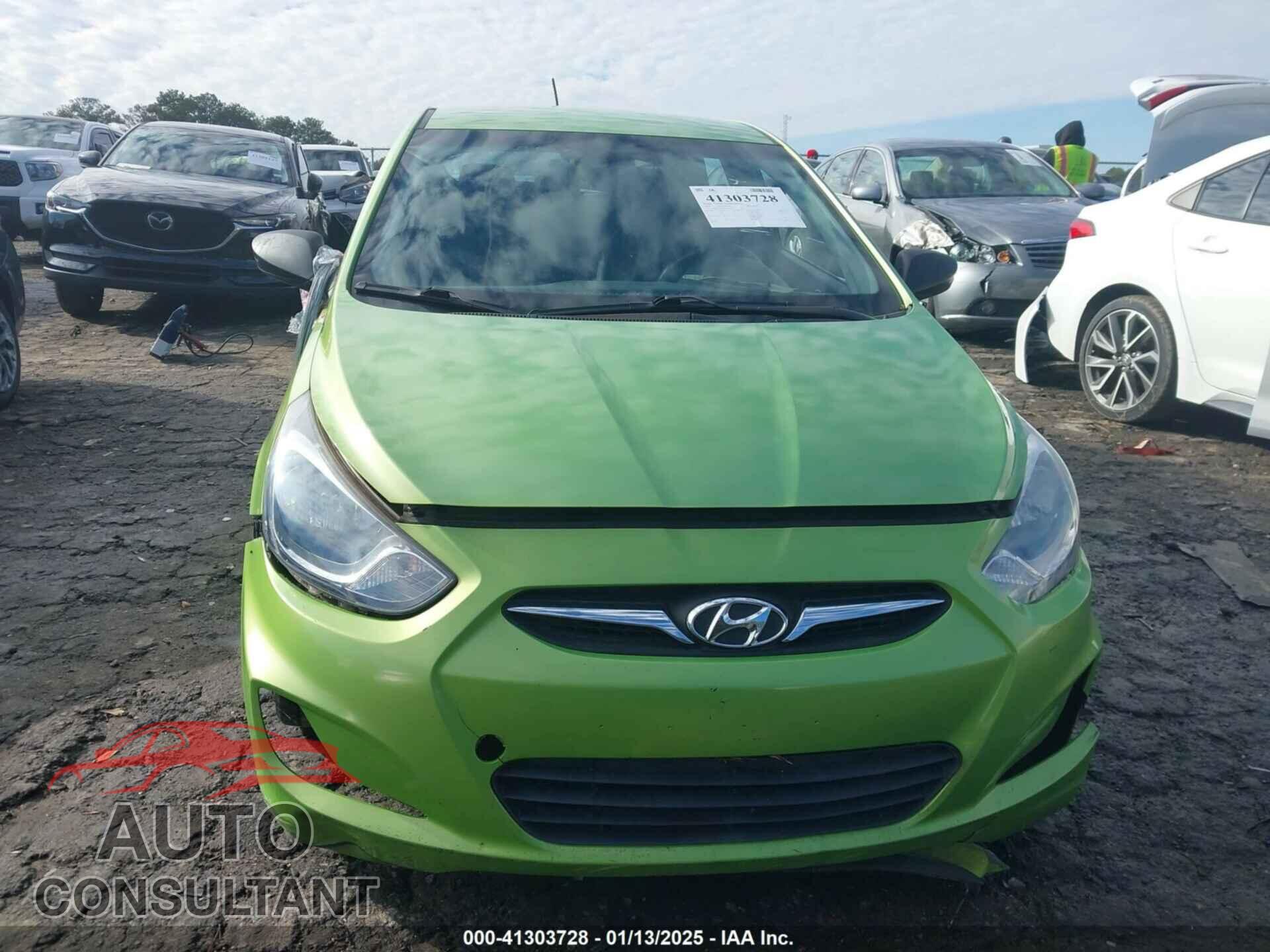 HYUNDAI ACCENT 2012 - KMHCU5AE2CU026701