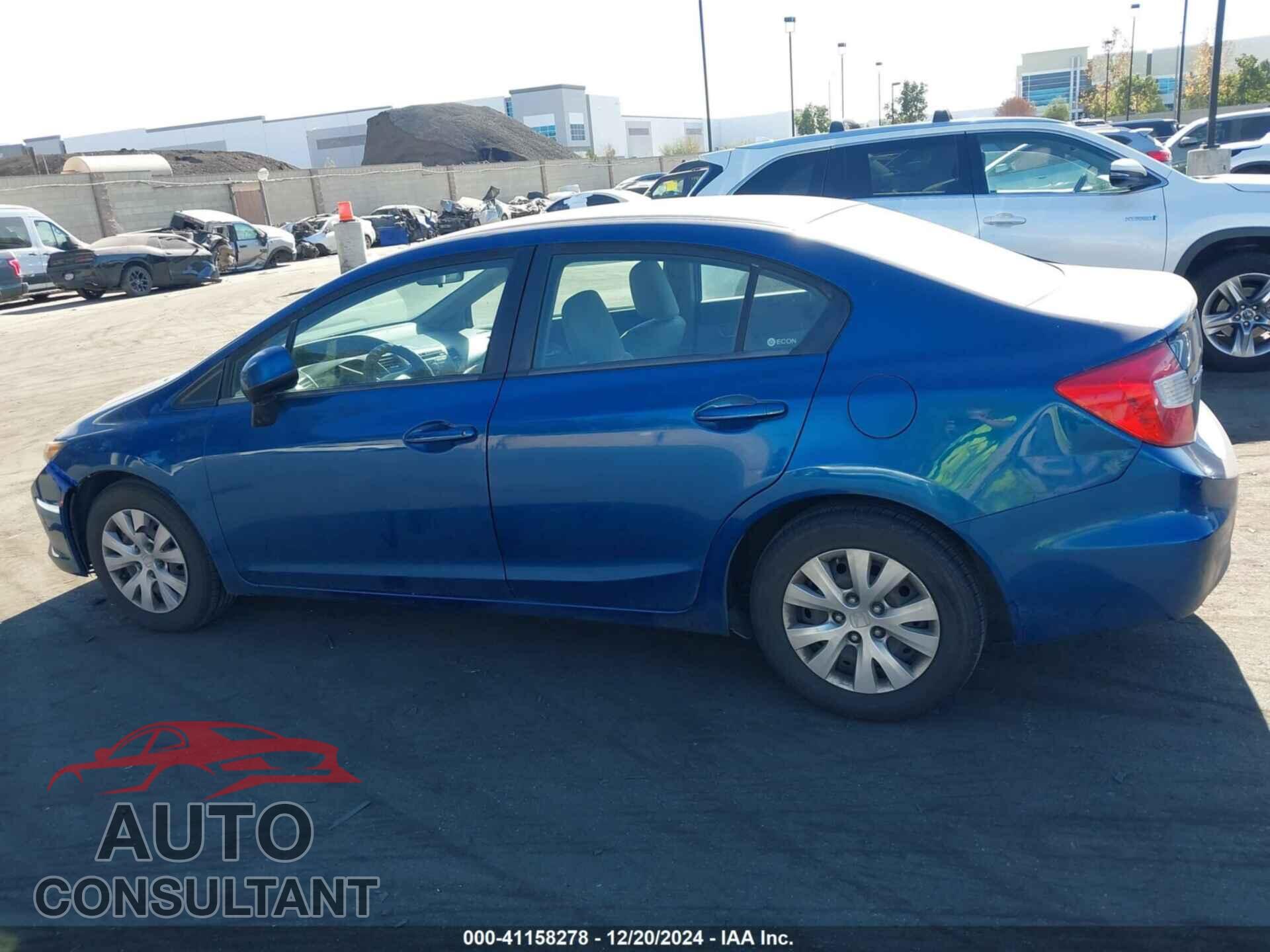 HONDA CIVIC 2012 - 2HGFB2F54CH510212
