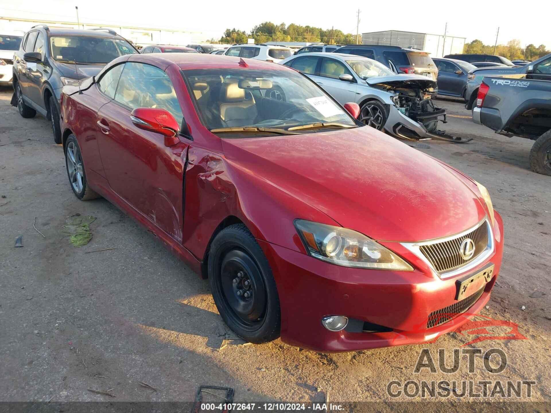 LEXUS IS 250C 2012 - JTHFF2C2XC2526564