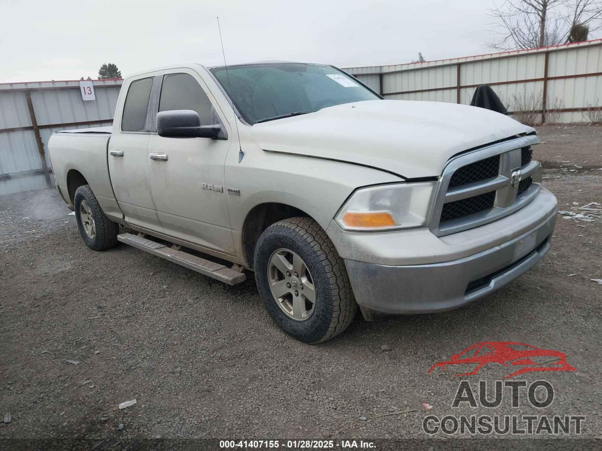 DODGE RAM 1500 2010 - 1D7RV1GT3AS240279