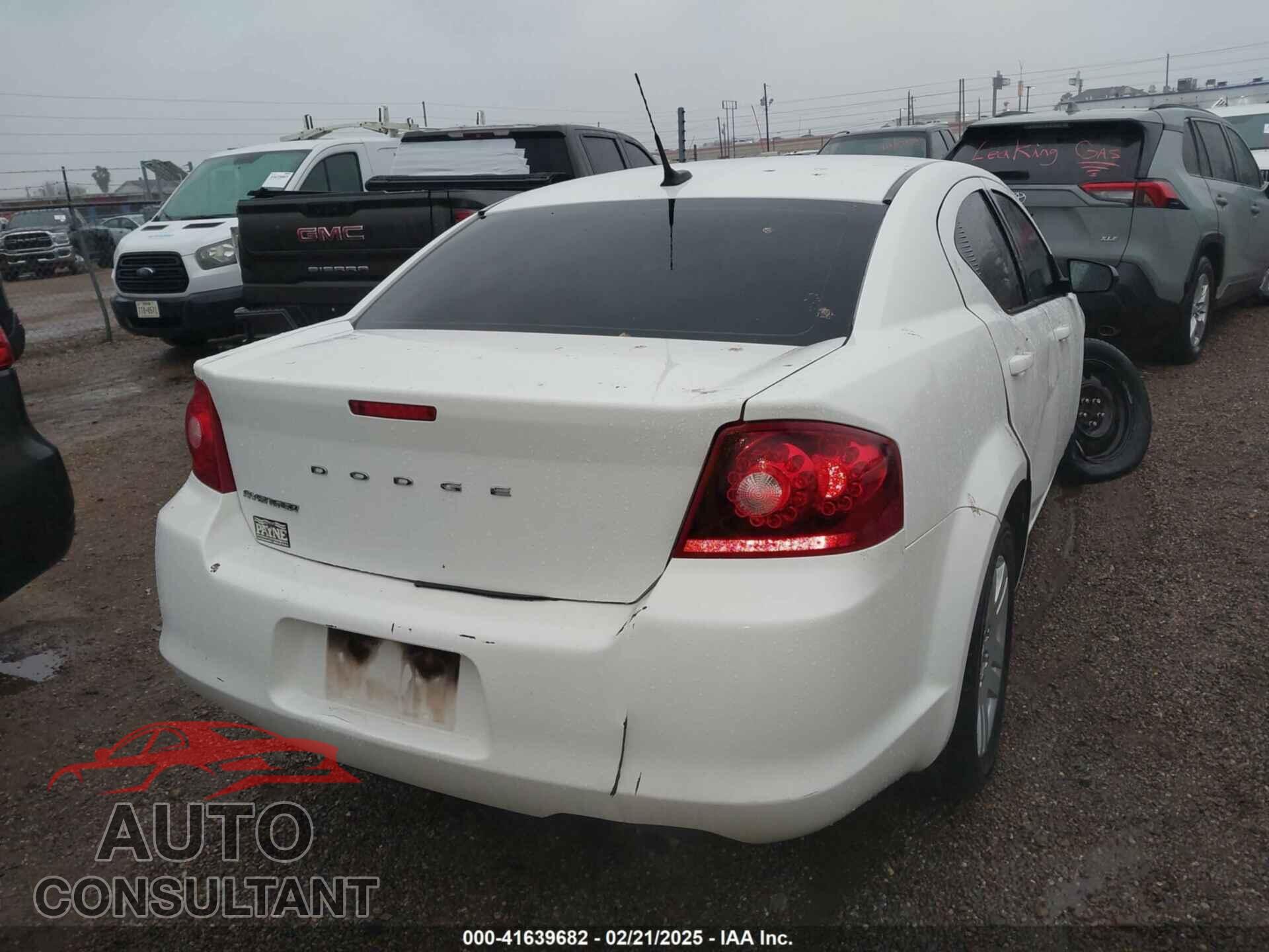 DODGE AVENGER 2011 - 1B3BD4FB2BN518678