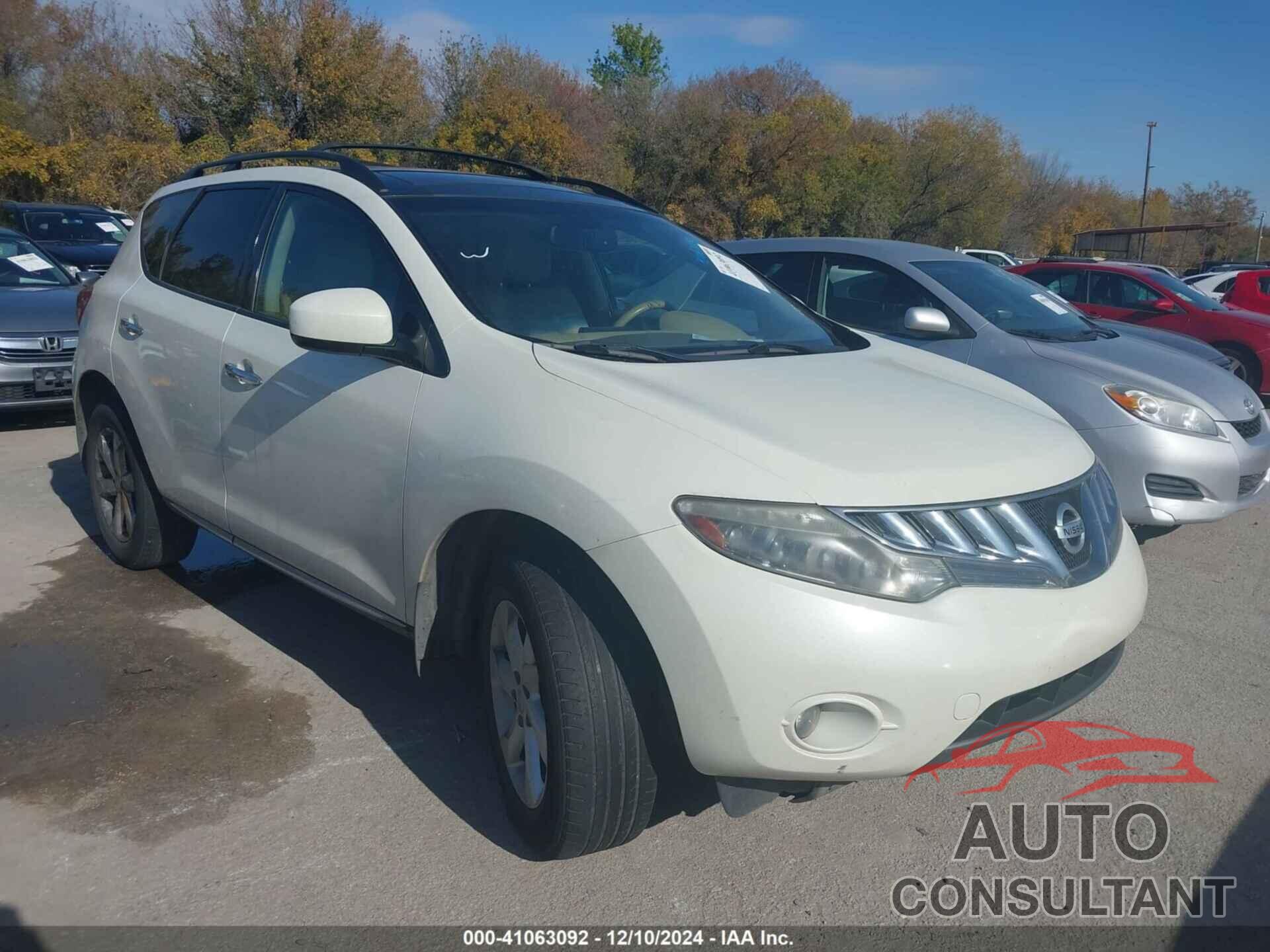 NISSAN MURANO 2010 - JN8AZ1MU3AW007394