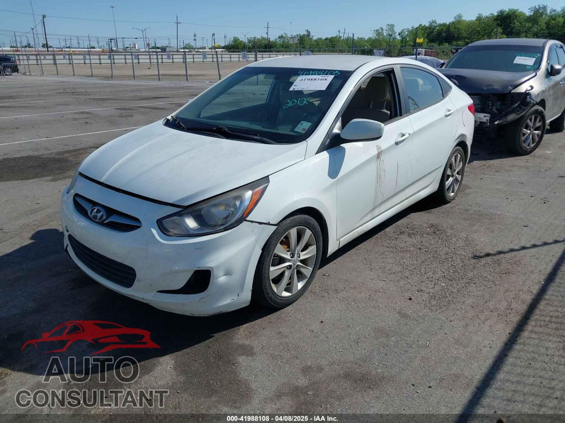 HYUNDAI ACCENT 2012 - KMHCU4AE1CU254263