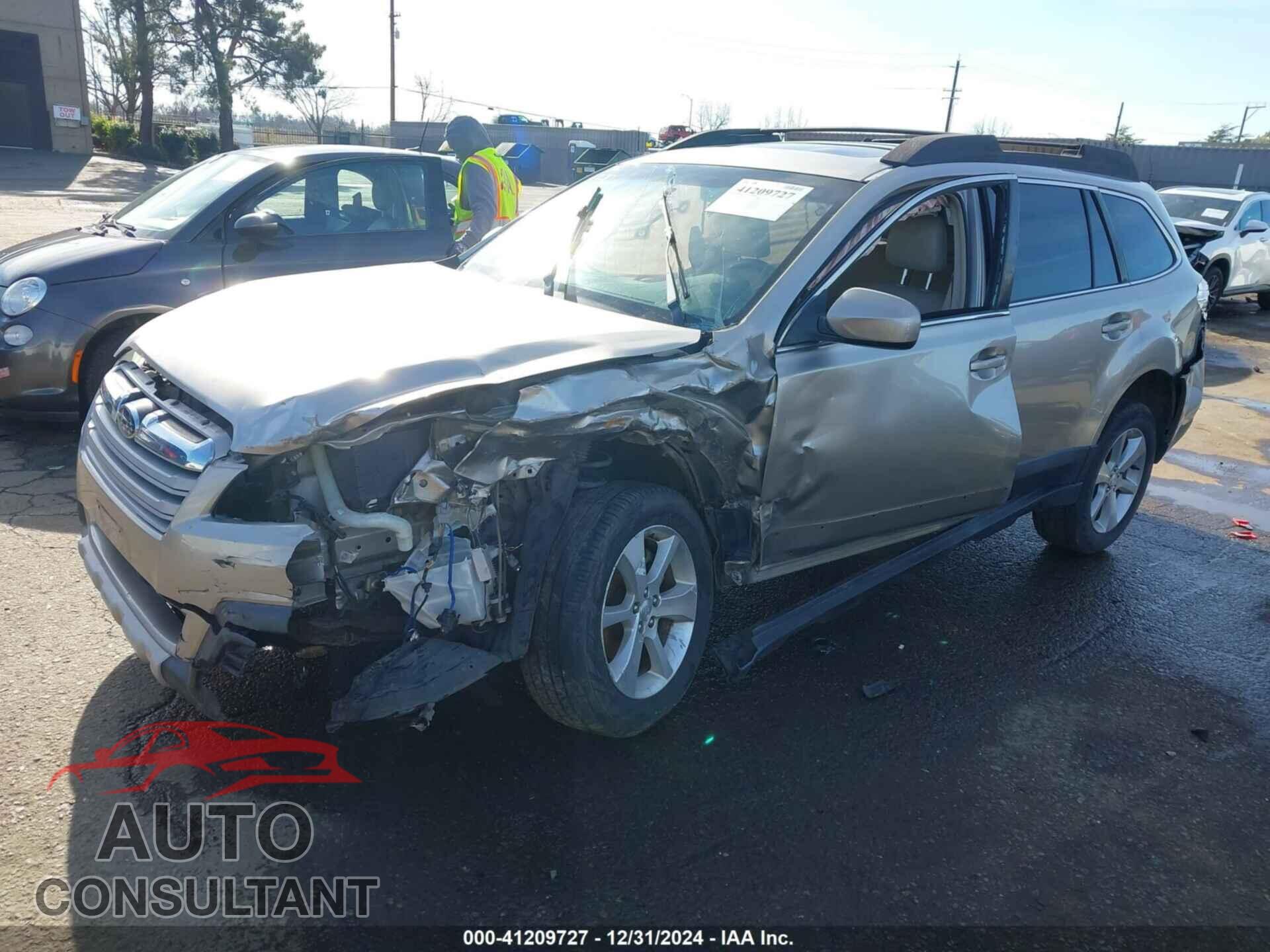 SUBARU OUTBACK 2014 - 4S4BRBLC7E3325536