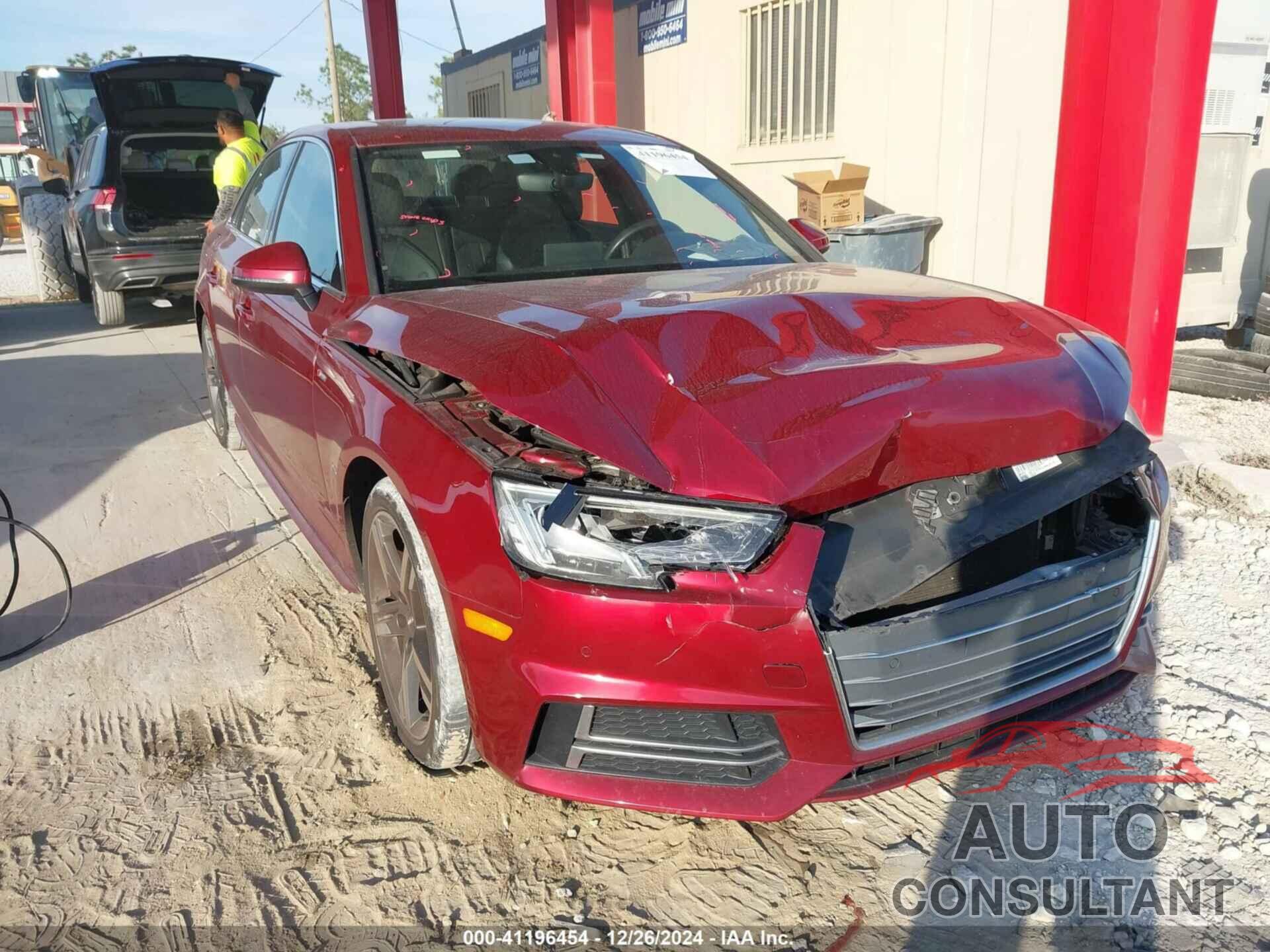 AUDI A4 2018 - WAULMAF46JA067552