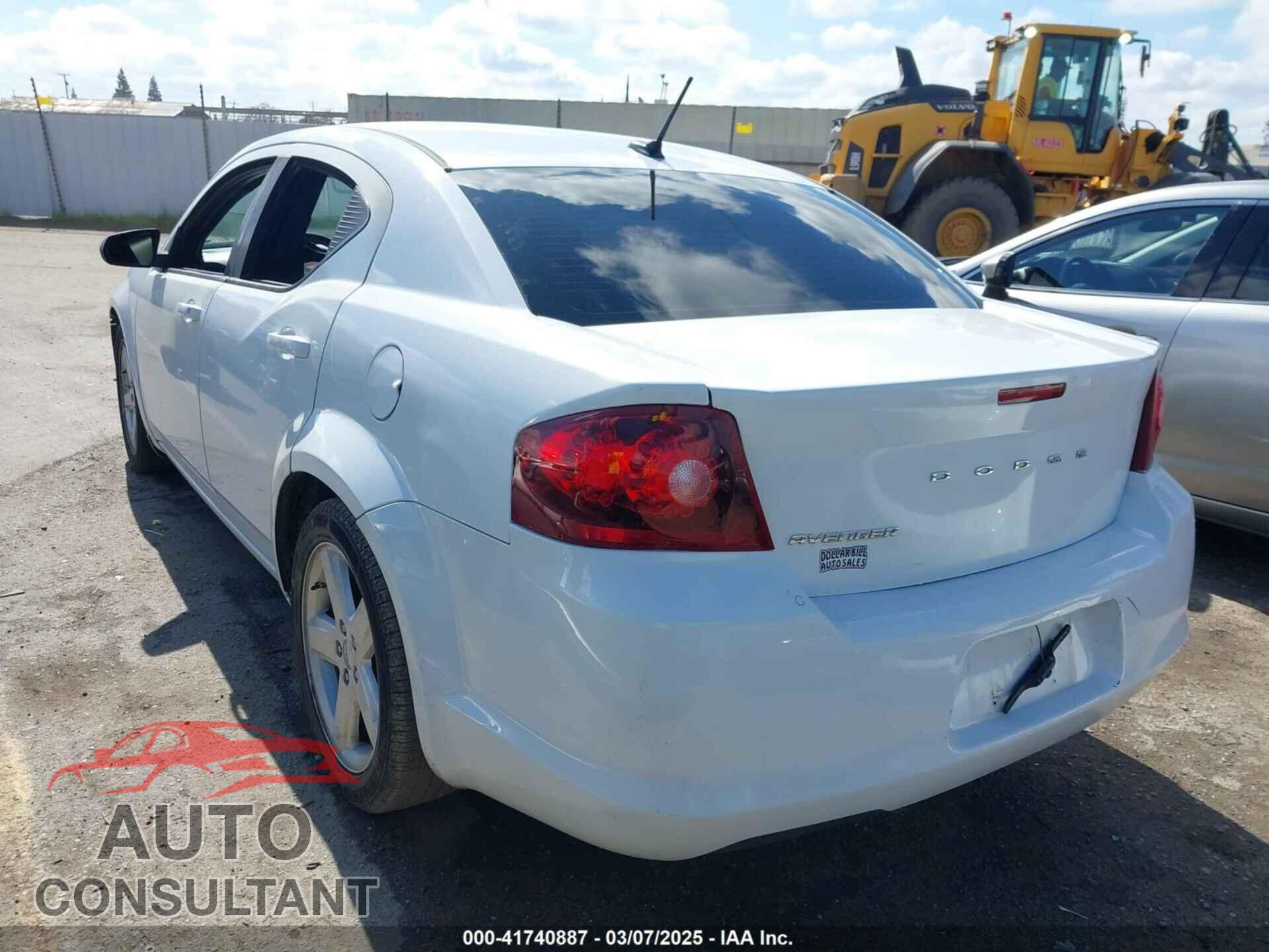 DODGE AVENGER 2013 - 1C3CDZAB8DN643585