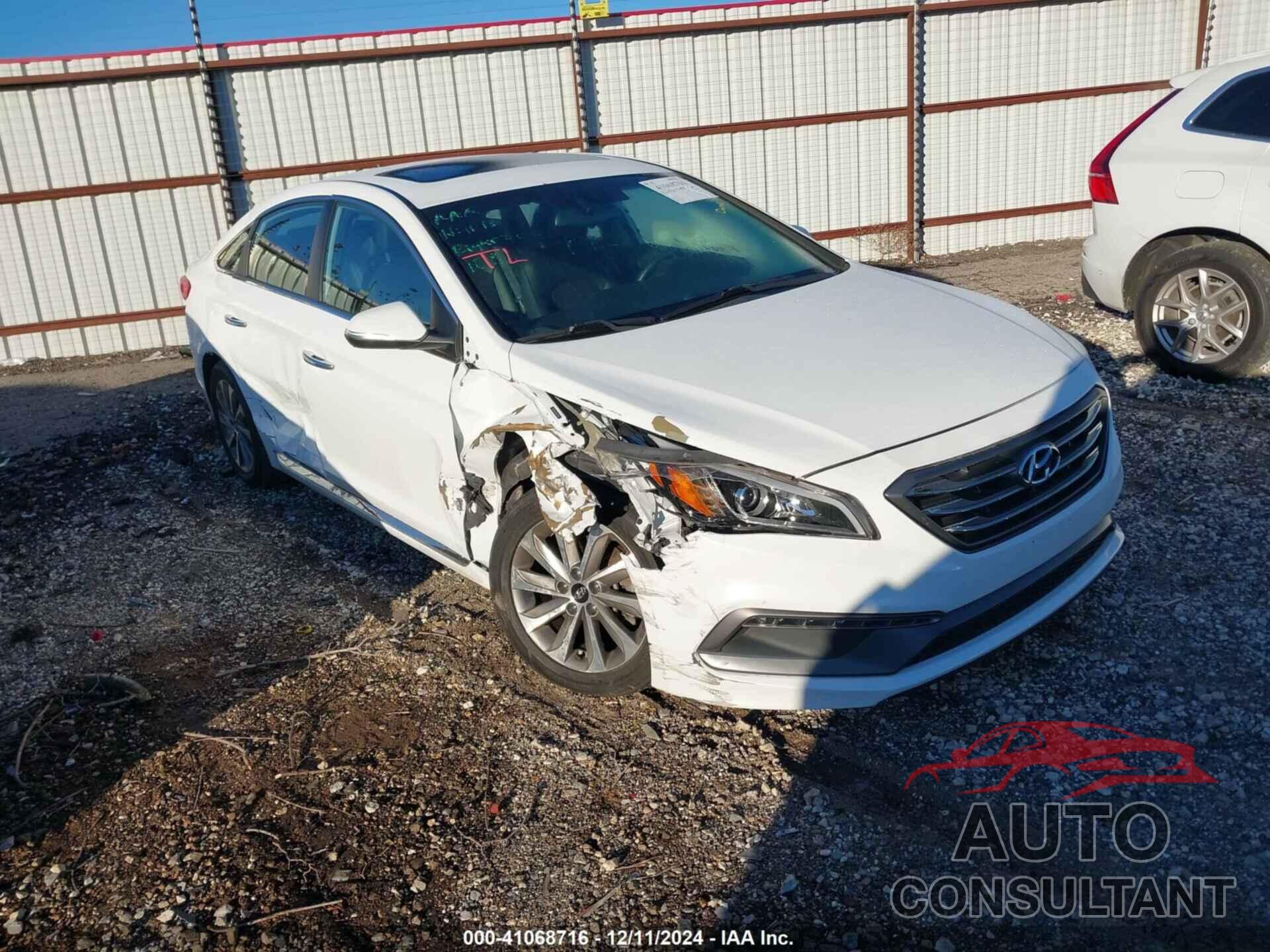 HYUNDAI SONATA 2017 - 5NPE34AFXHH467819