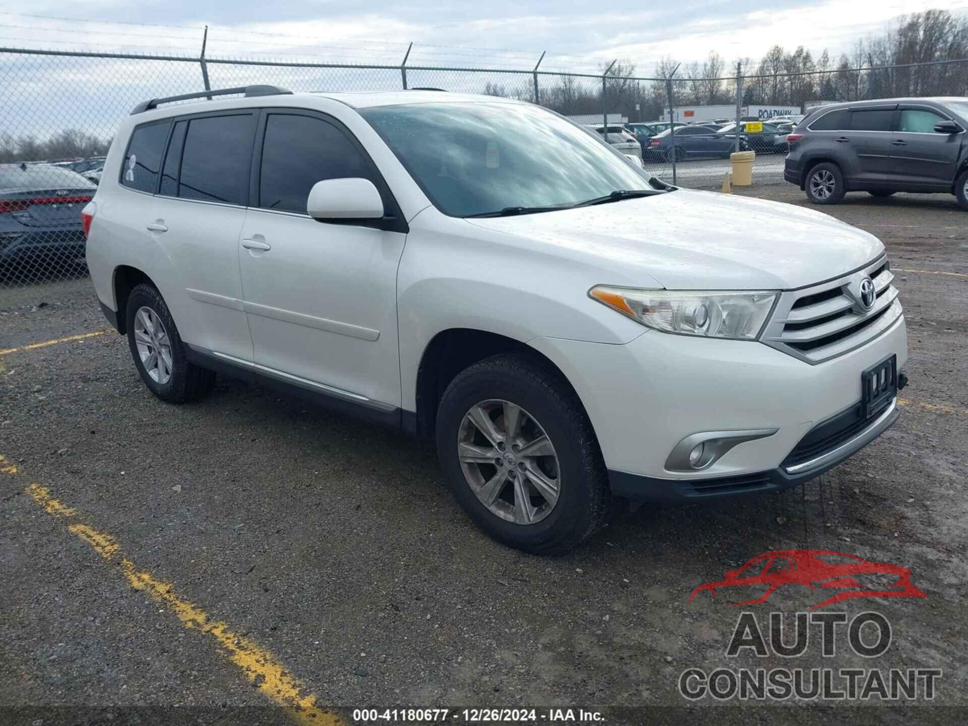 TOYOTA HIGHLANDER 2011 - 5TDZK3EHXBS048607