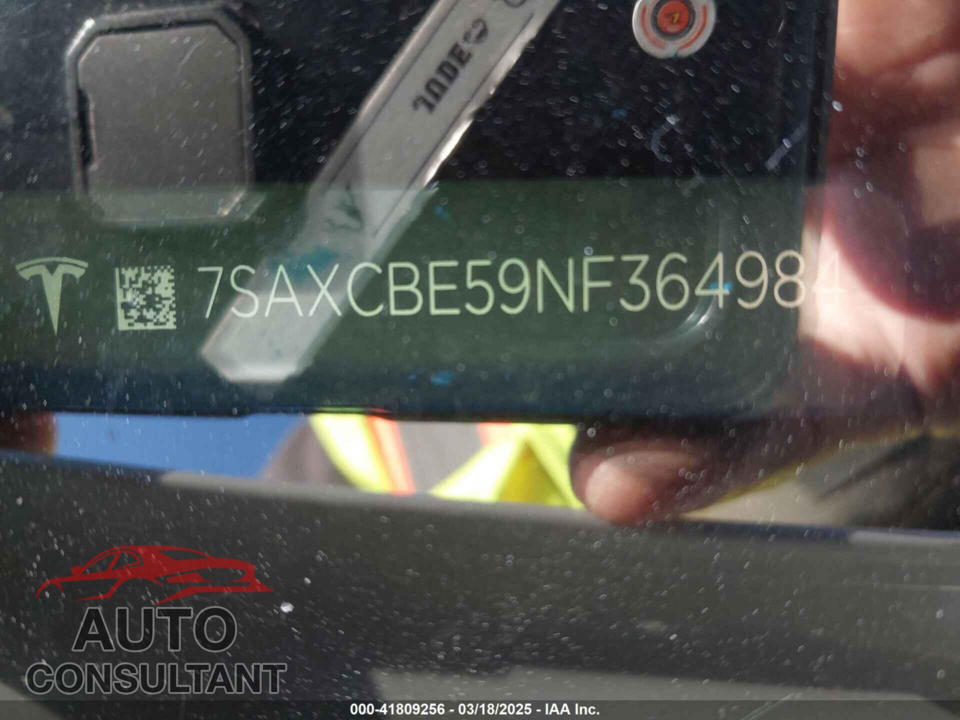TESLA MODEL X 2022 - 7SAXCBE59NF364984