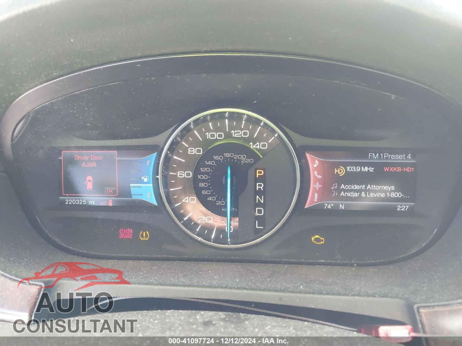 FORD EDGE 2012 - 2FMDK3K99CBA25986