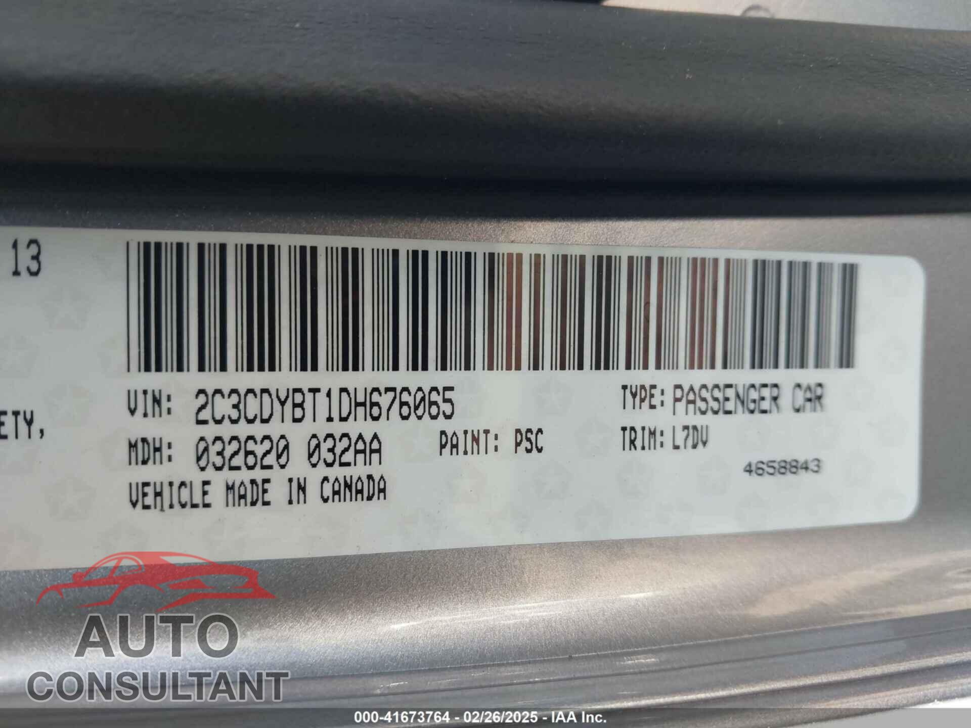 DODGE CHALLENGER 2013 - 2C3CDYBT1DH676065