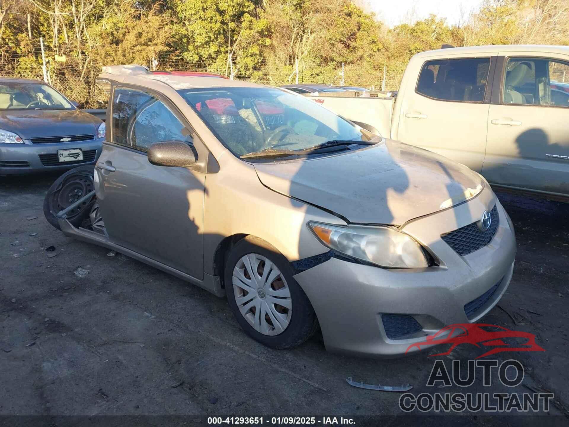 TOYOTA COROLLA 2009 - 2T1BU40E39C115078