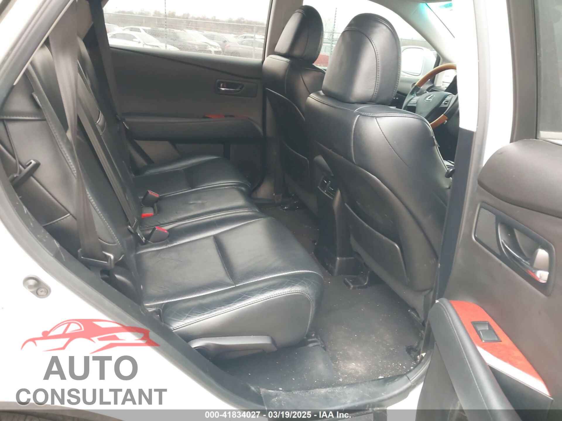 LEXUS RX 350 2012 - 2T2BK1BA5CC123975