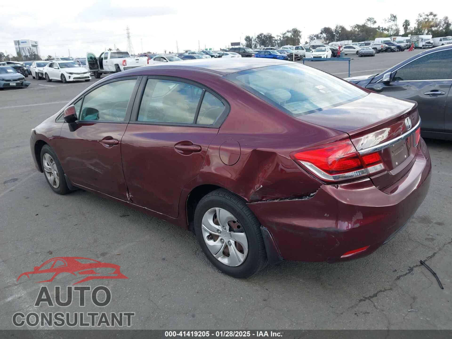 HONDA CIVIC 2013 - 19XFB2F53DE224959
