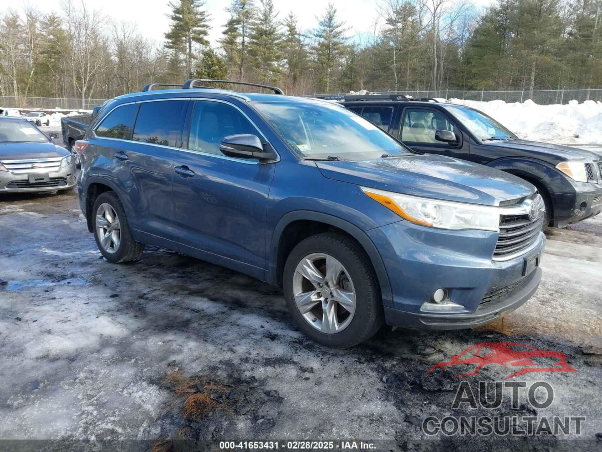 TOYOTA HIGHLANDER 2015 - 5TDDKRFH8FS204810