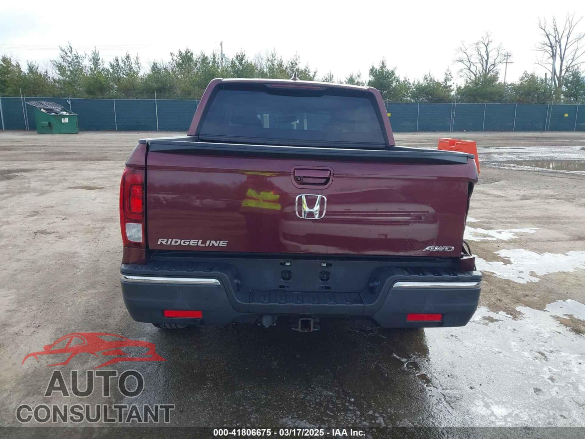 HONDA RIDGELINE 2017 - 5FPYK3F61HB018392