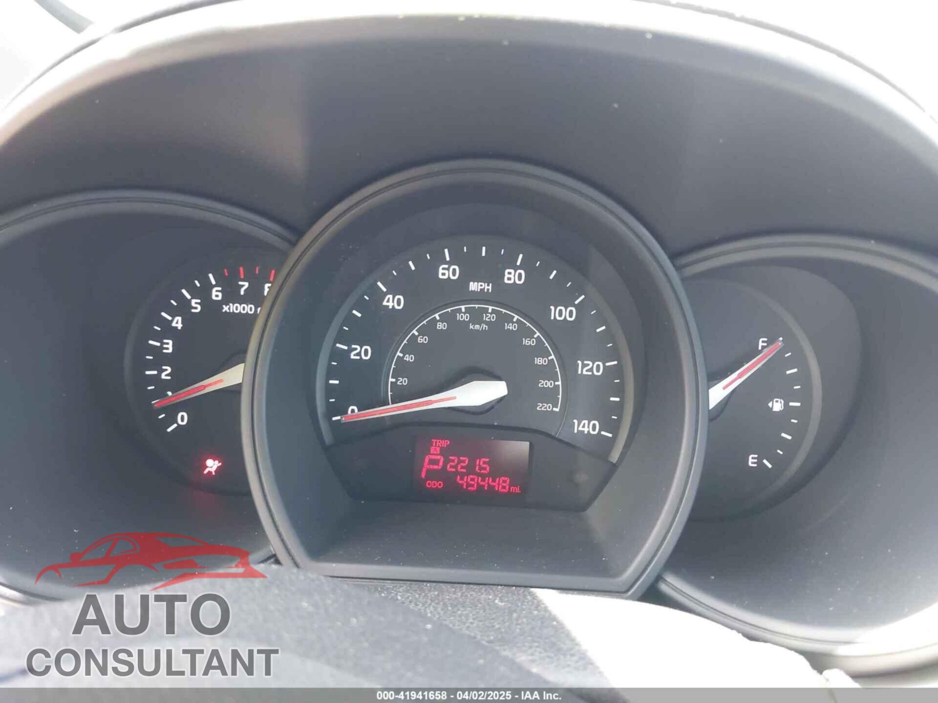 KIA RIO 2012 - KNADN4A39C6049800