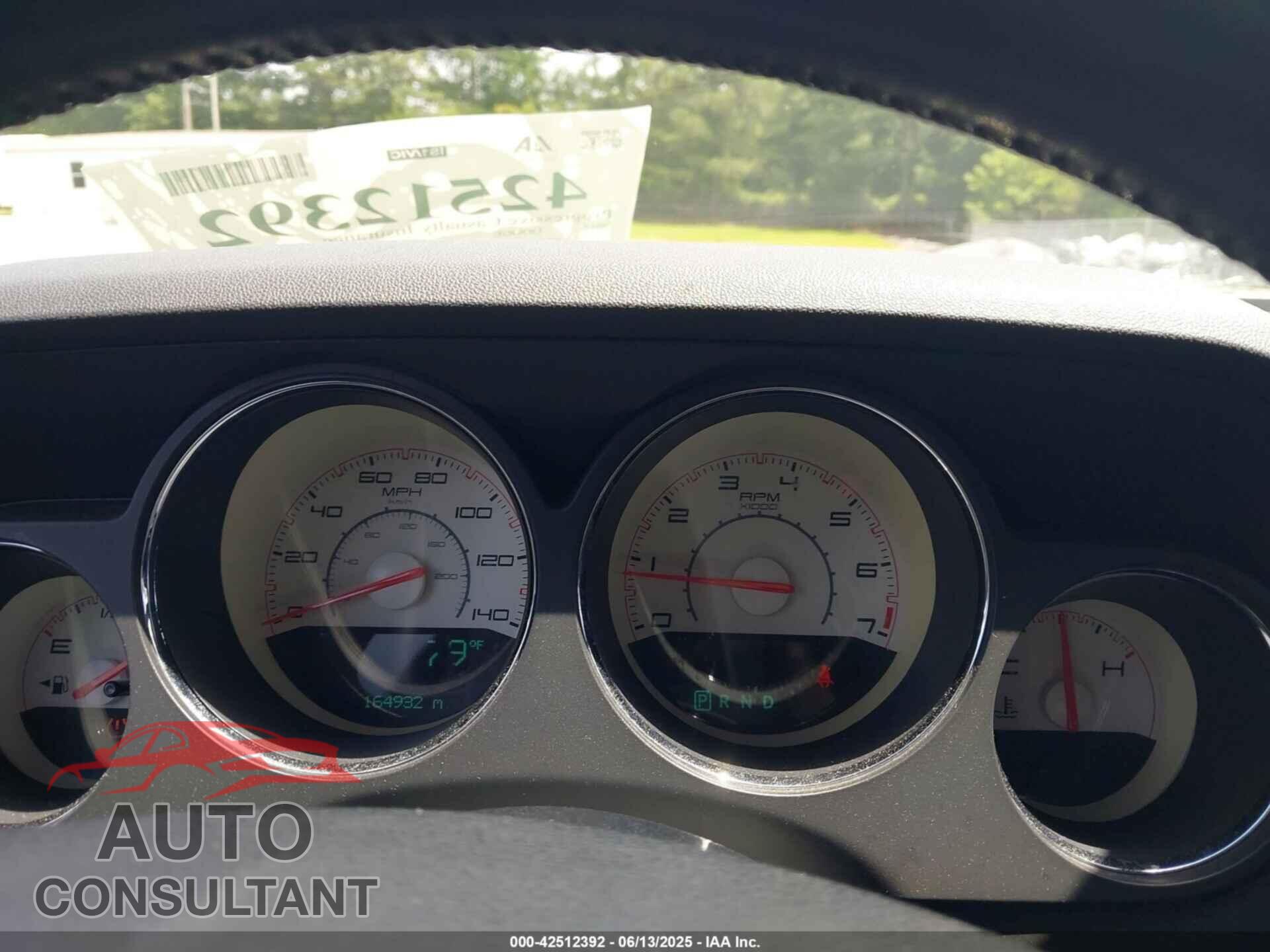 DODGE CHALLENGER 2012 - 2C3CDYAG3CH243592