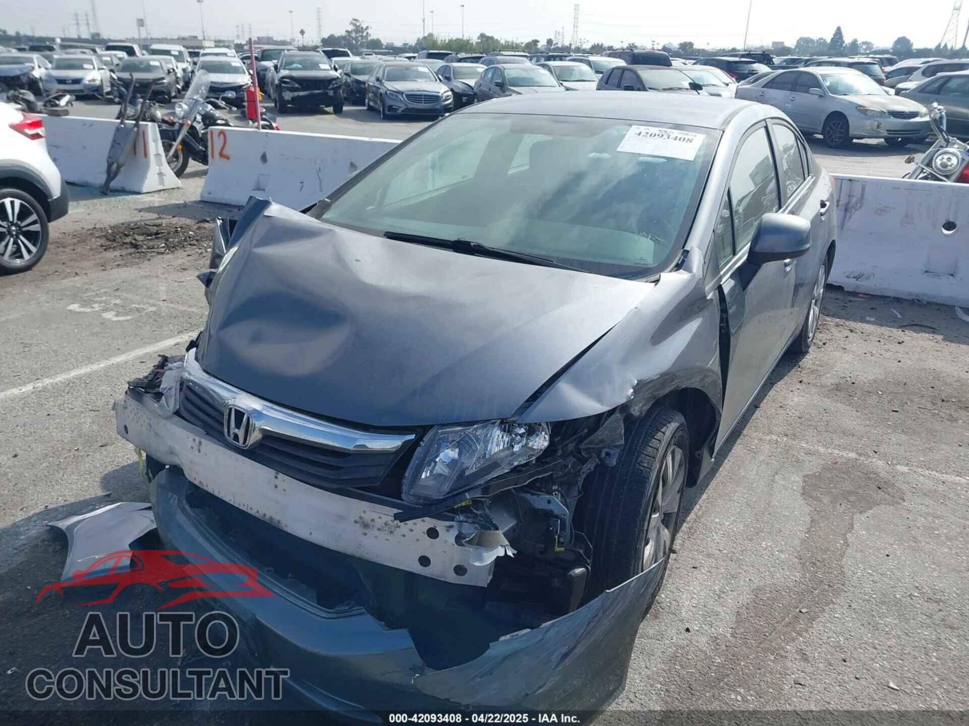 HONDA CIVIC 2012 - 19XFB2F54CE329217