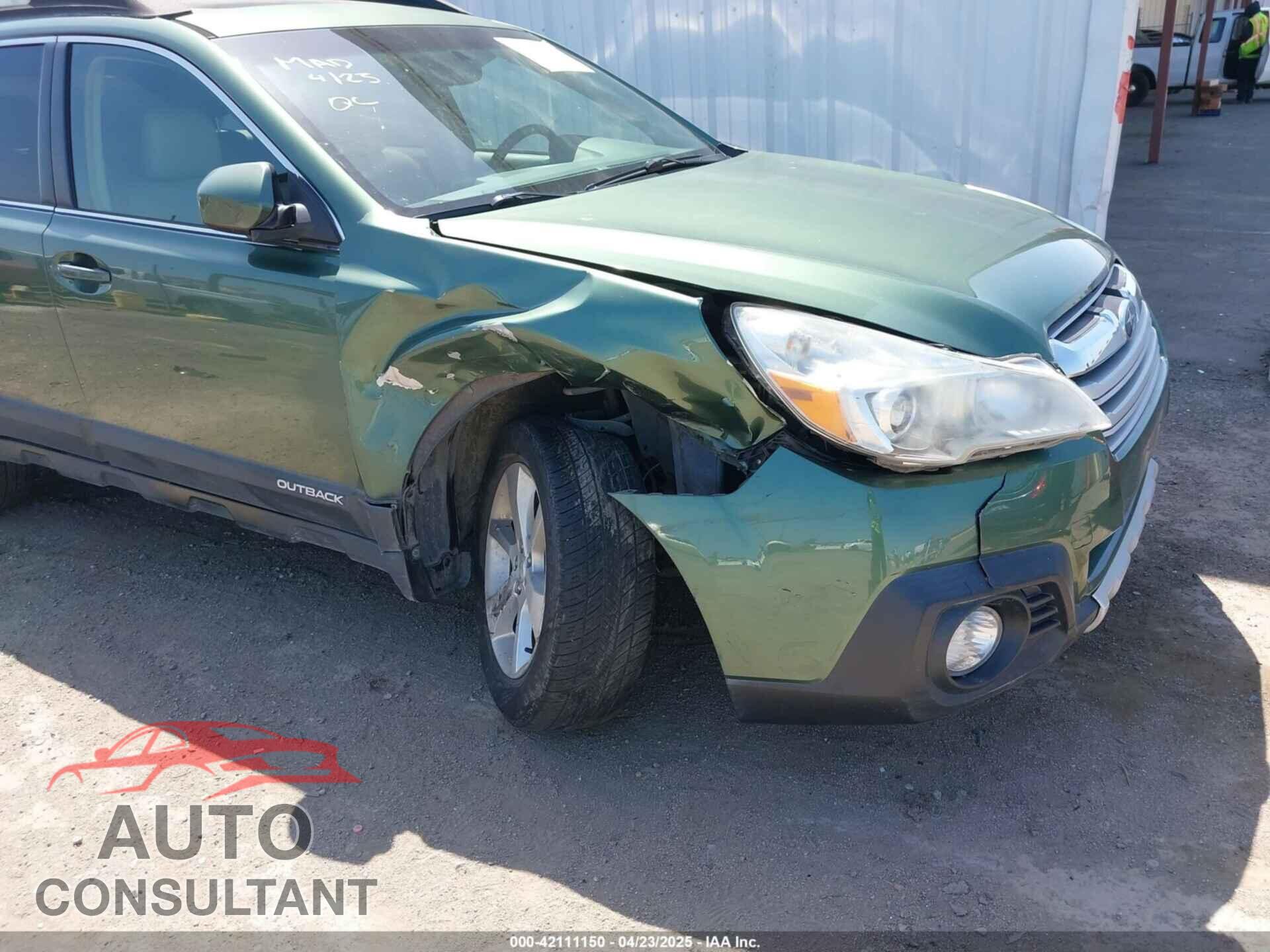 SUBARU OUTBACK 2013 - 4S4BRBKC2D3227093