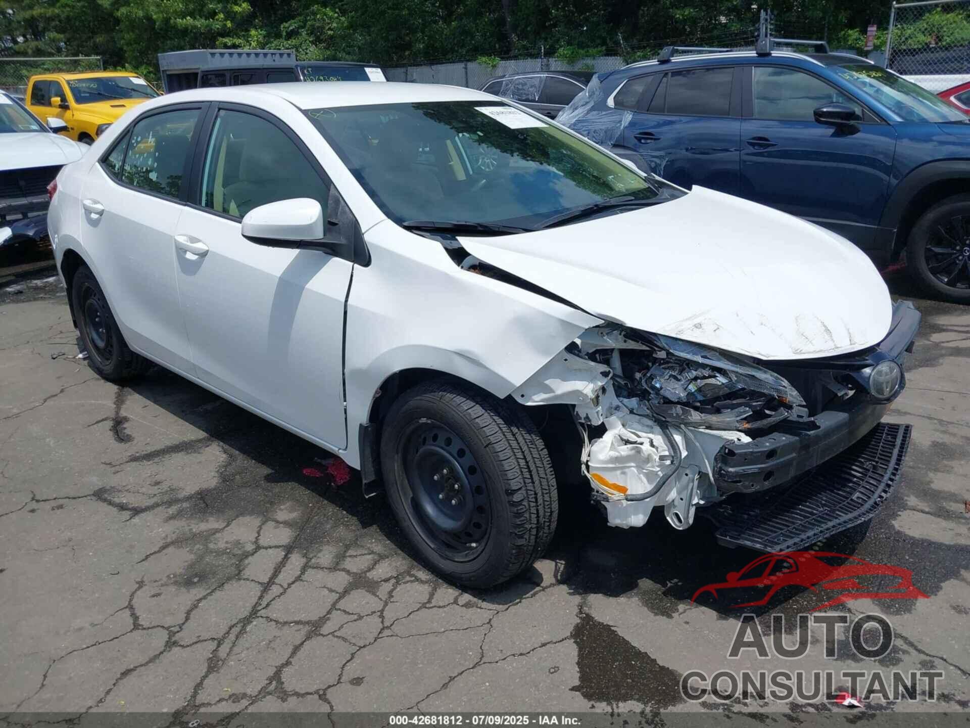 TOYOTA COROLLA 2017 - 2T1BURHE5HC831772