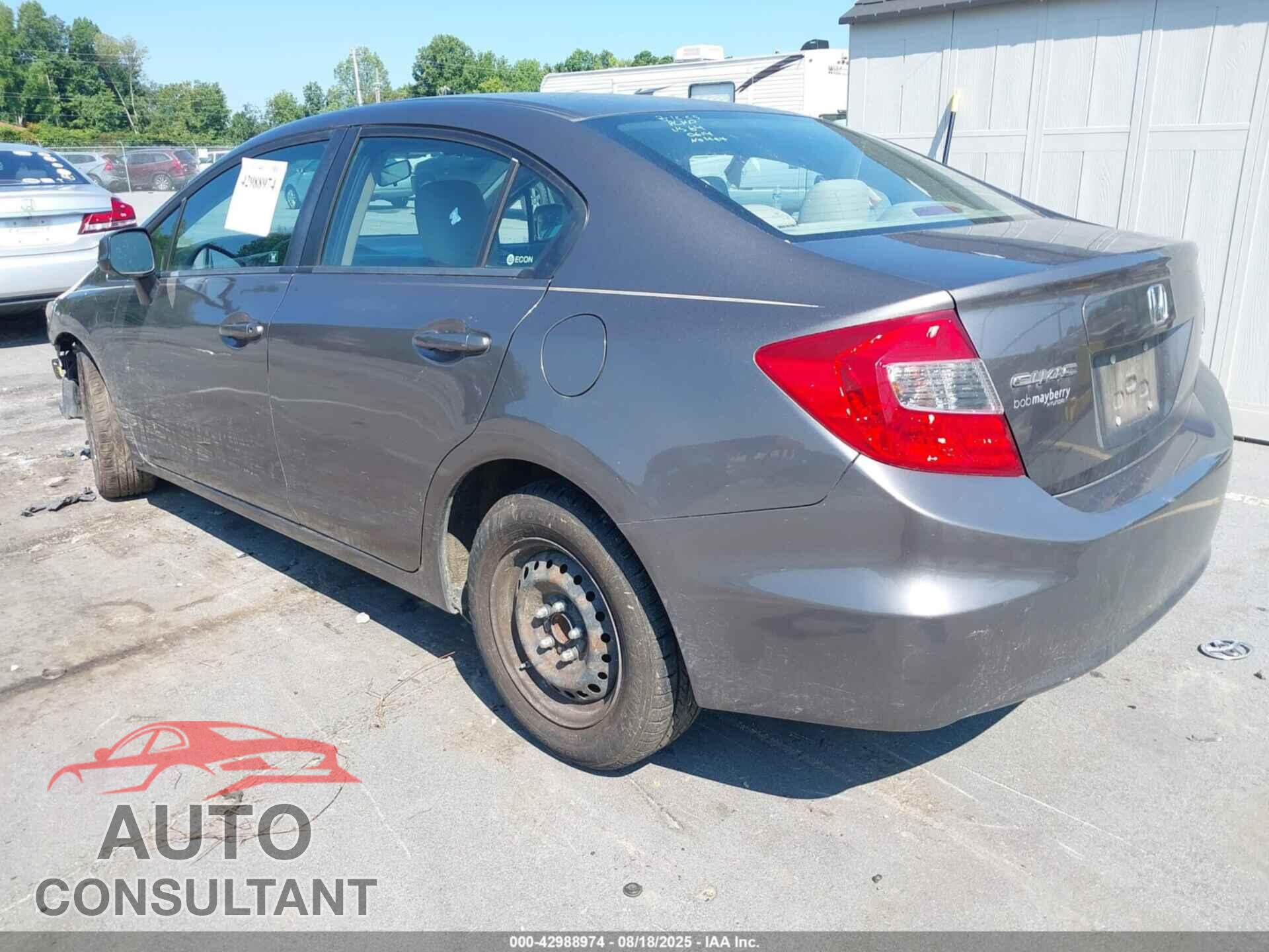 HONDA CIVIC 2012 - 19XFB2F50CE070614