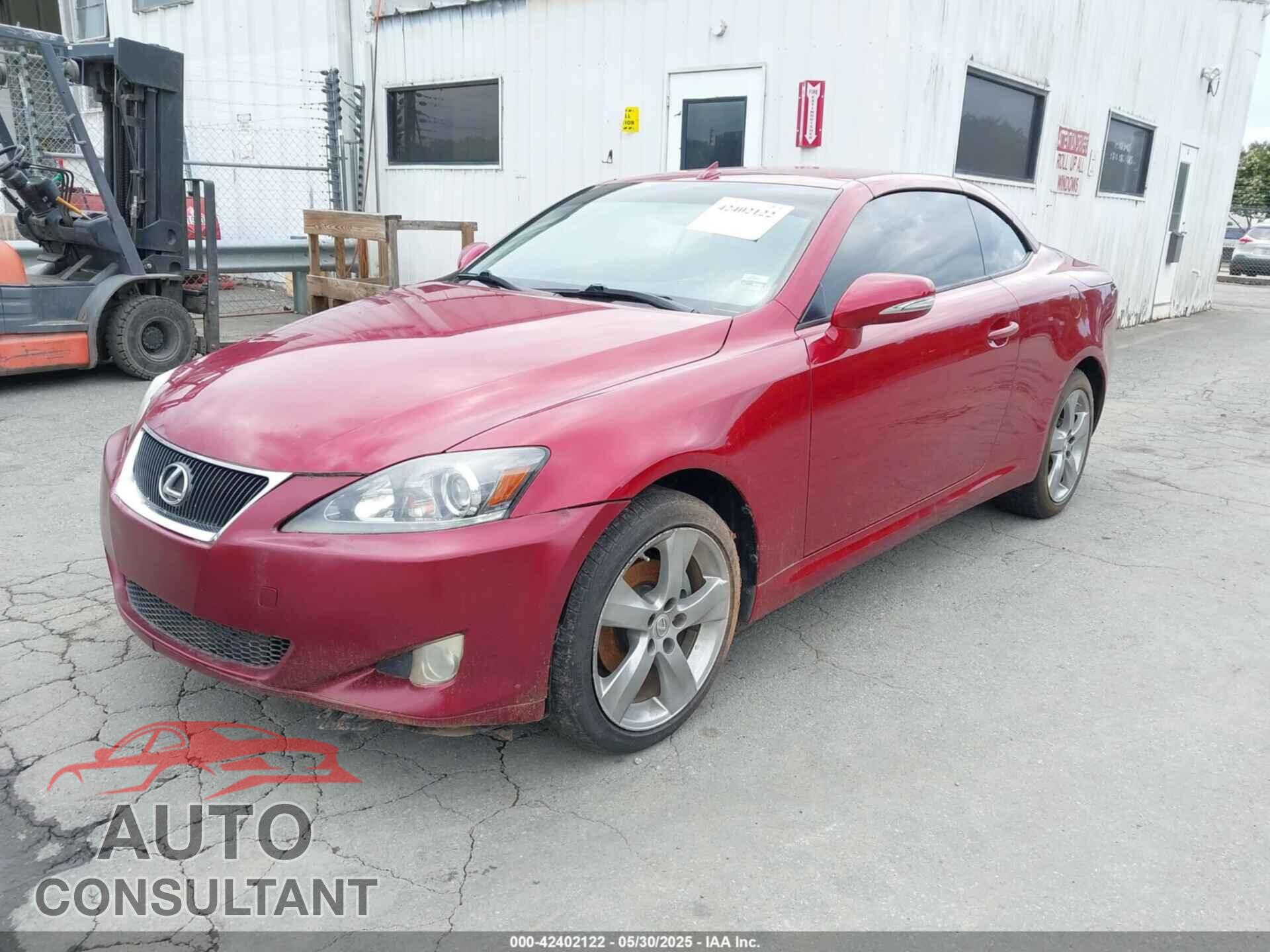 LEXUS IS 250C 2012 - JTHFF2C26C2523533