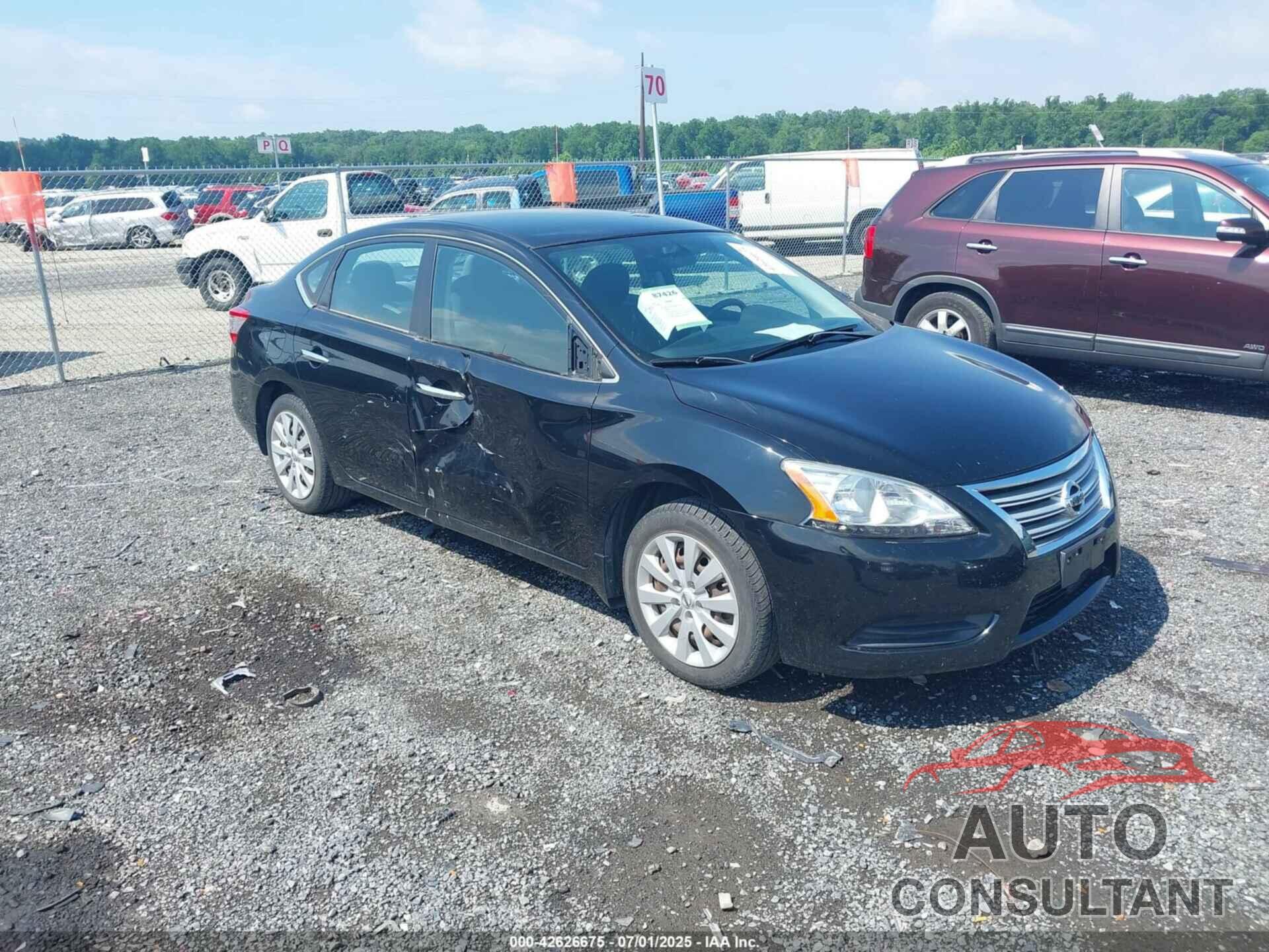 NISSAN SENTRA 2013 - 1N4AB7APXDN907579