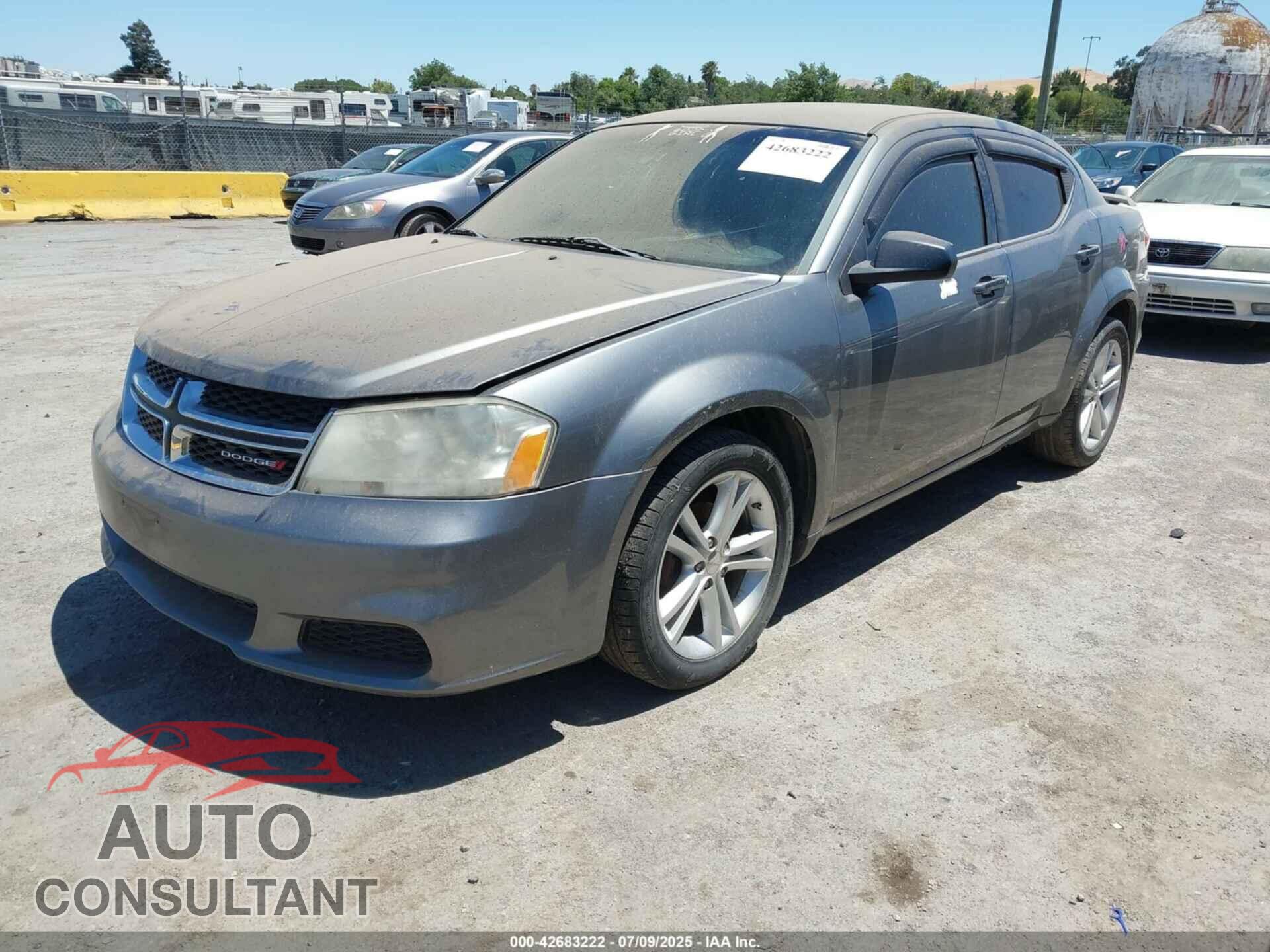 DODGE AVENGER 2012 - 1C3CDZAG4CN280924