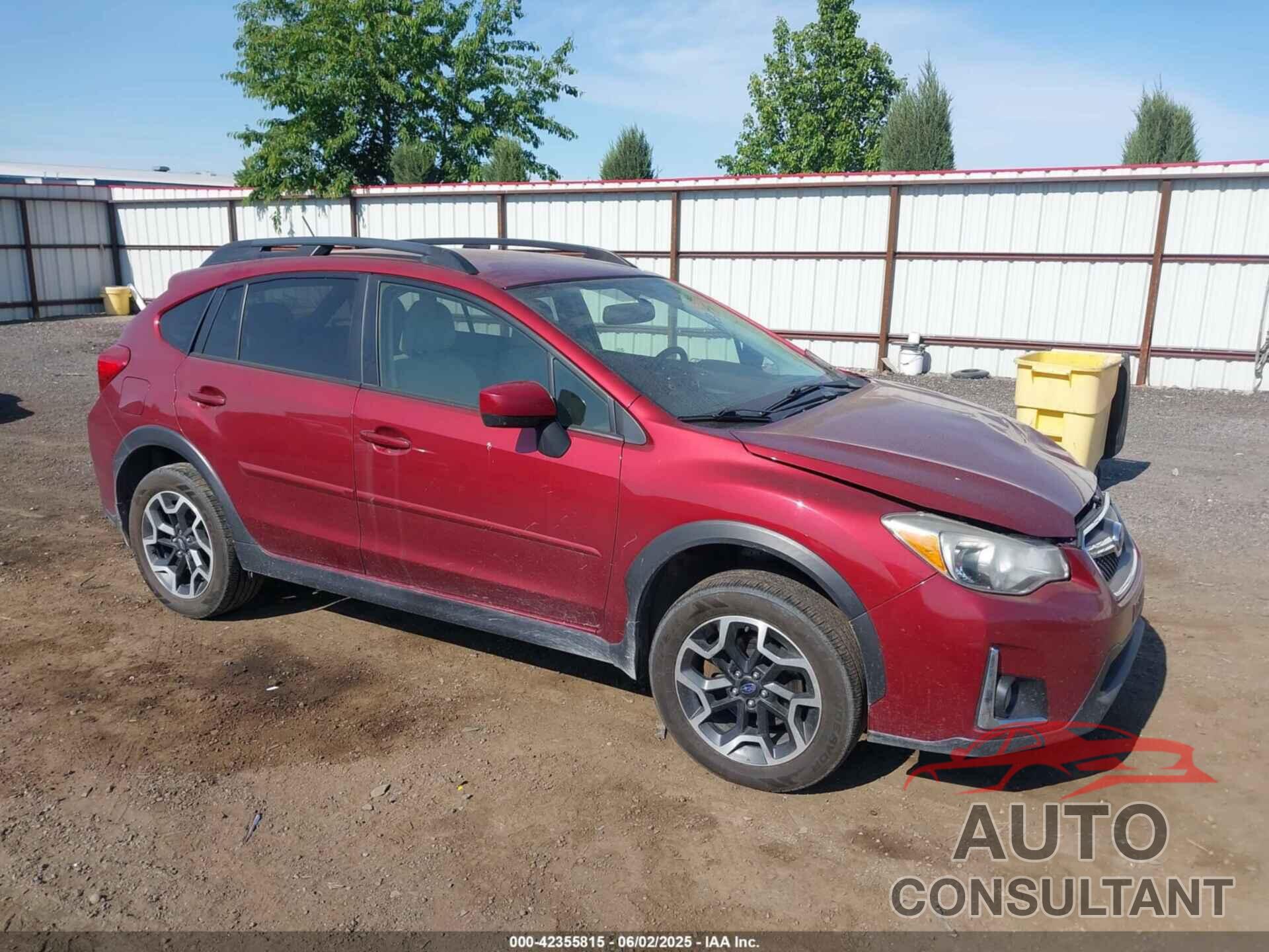 SUBARU CROSSTREK 2016 - JF2GPABC1G8259214