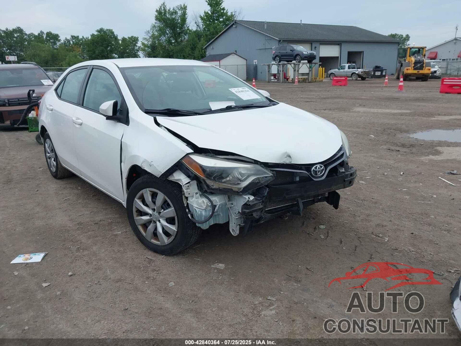 TOYOTA COROLLA 2015 - 2T1BURHE0FC364600